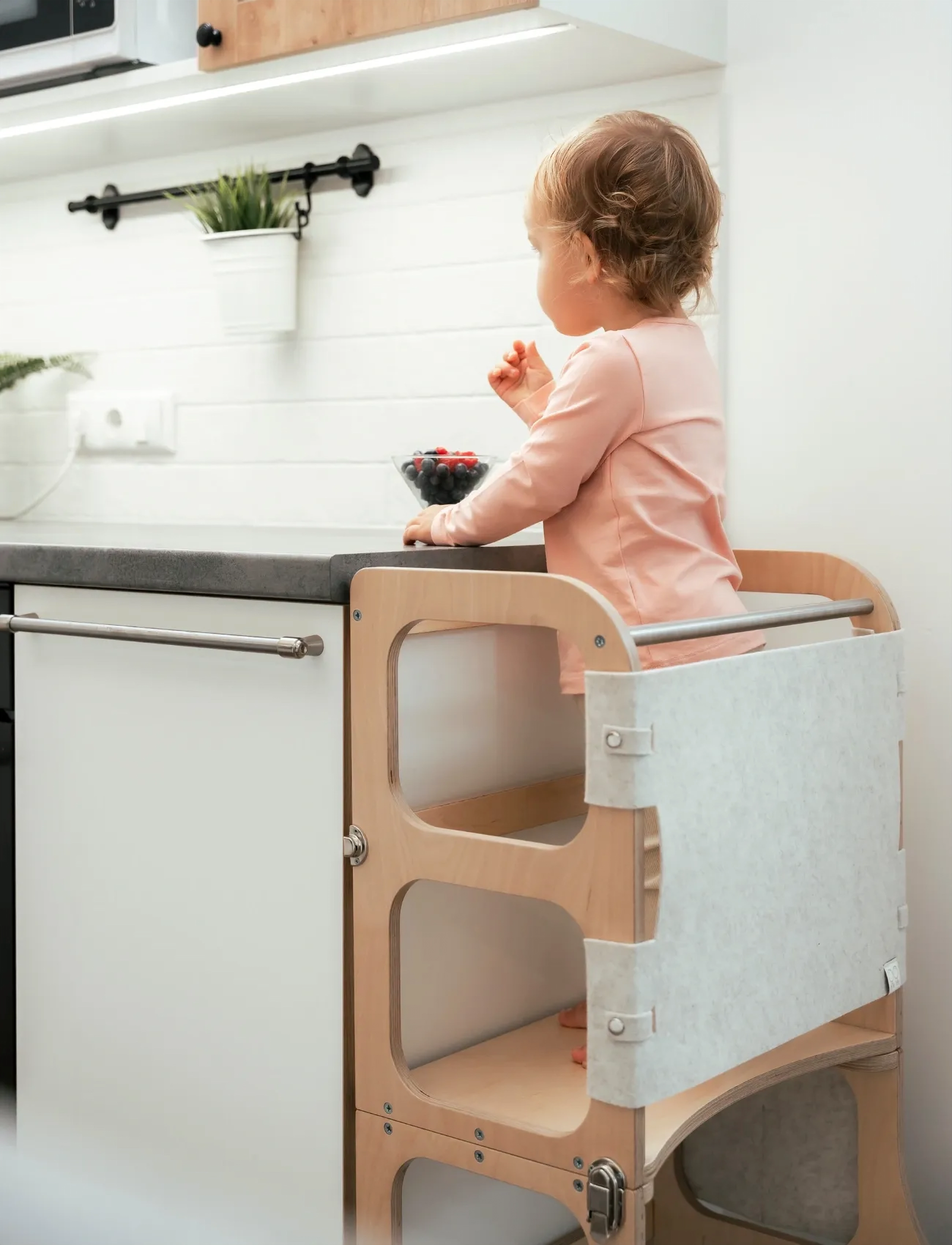 Ette Tete Step'n'sit , Step Up Safety Net, 32X 71 cm, Furniture, Grau - Motor Skills Kinder