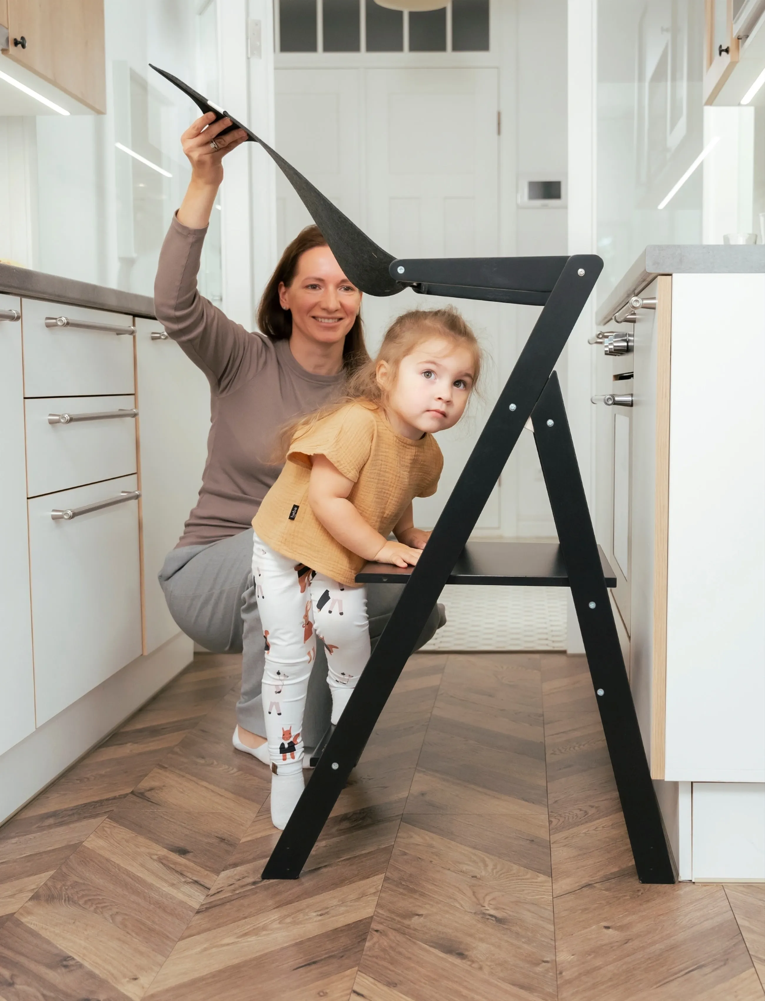 Ette Tete Step'n'fold Safety Net, One Size, Furniture, Schwarz - Motor Skills Kinder