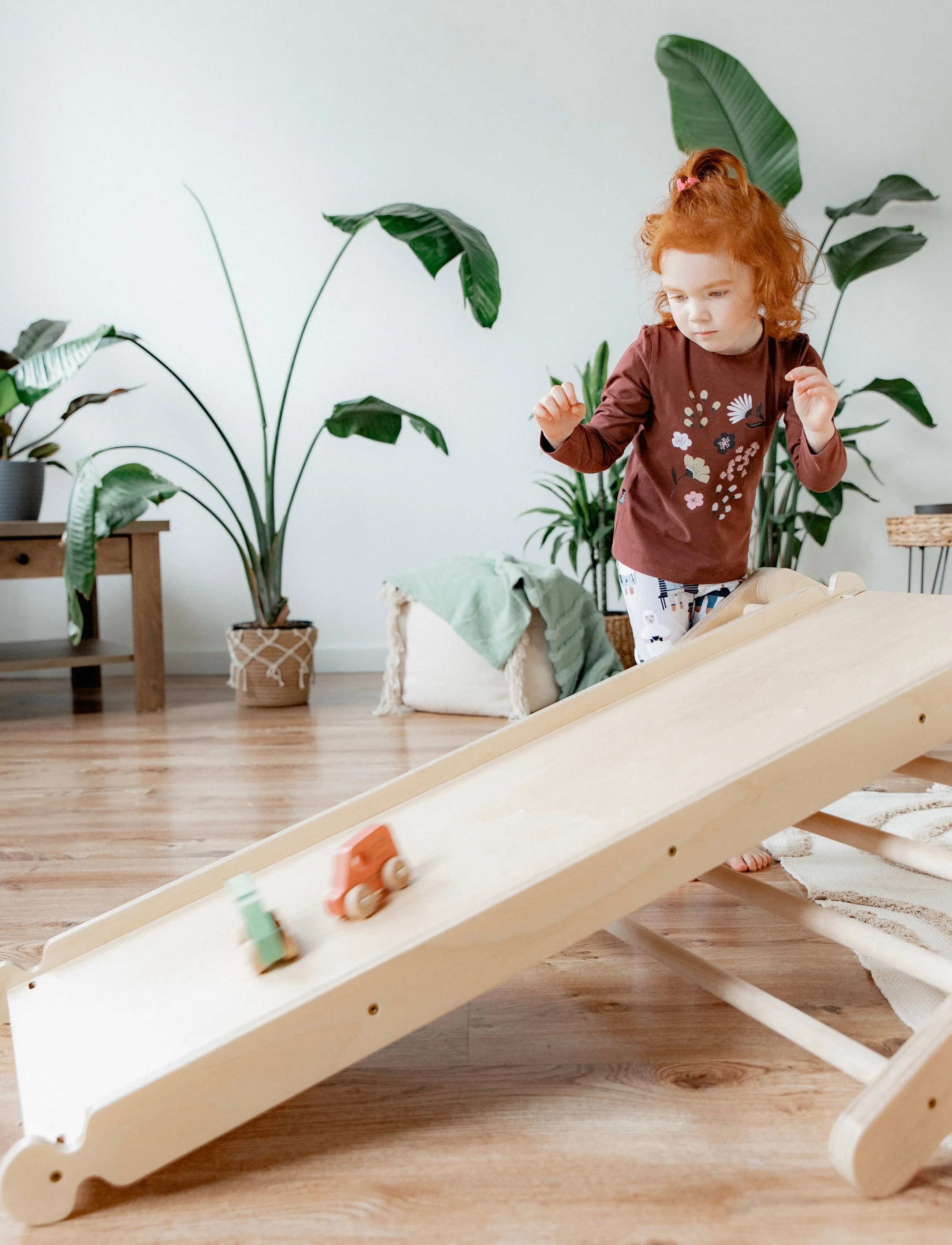 Ette Tete Sliding / Climbing Double-Sided Ramp For Ette Tete Climbing Frames, One Size, Beige, Furniture > Motor Skills Furniture, Børn