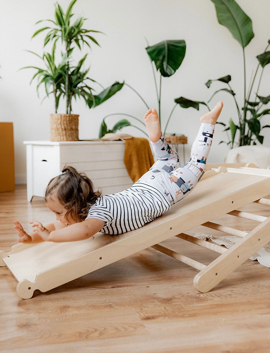Ette Tete - Sliding / climbing double-sided Ramp for Ette Tete Climbing Frames - motoriske møbler - wooden - 4