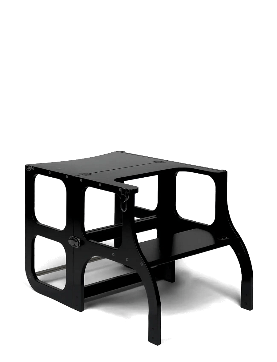 Ette Tete - STEP'n'SIT® Helper Tower - Table - læringsstårn - black/black - 2