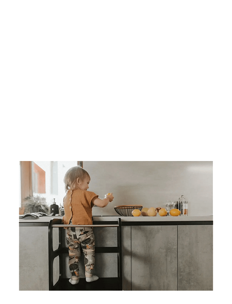 Ette Tete - Helper tower - table "Step'n'Sit" - torntool - black/silver - 2