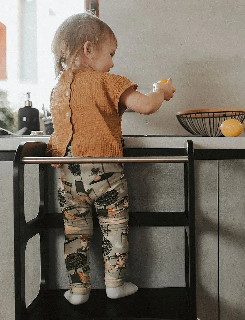 Ette Tete - Helper tower - table "Step'n'Sit" - torntool - black/silver - 5