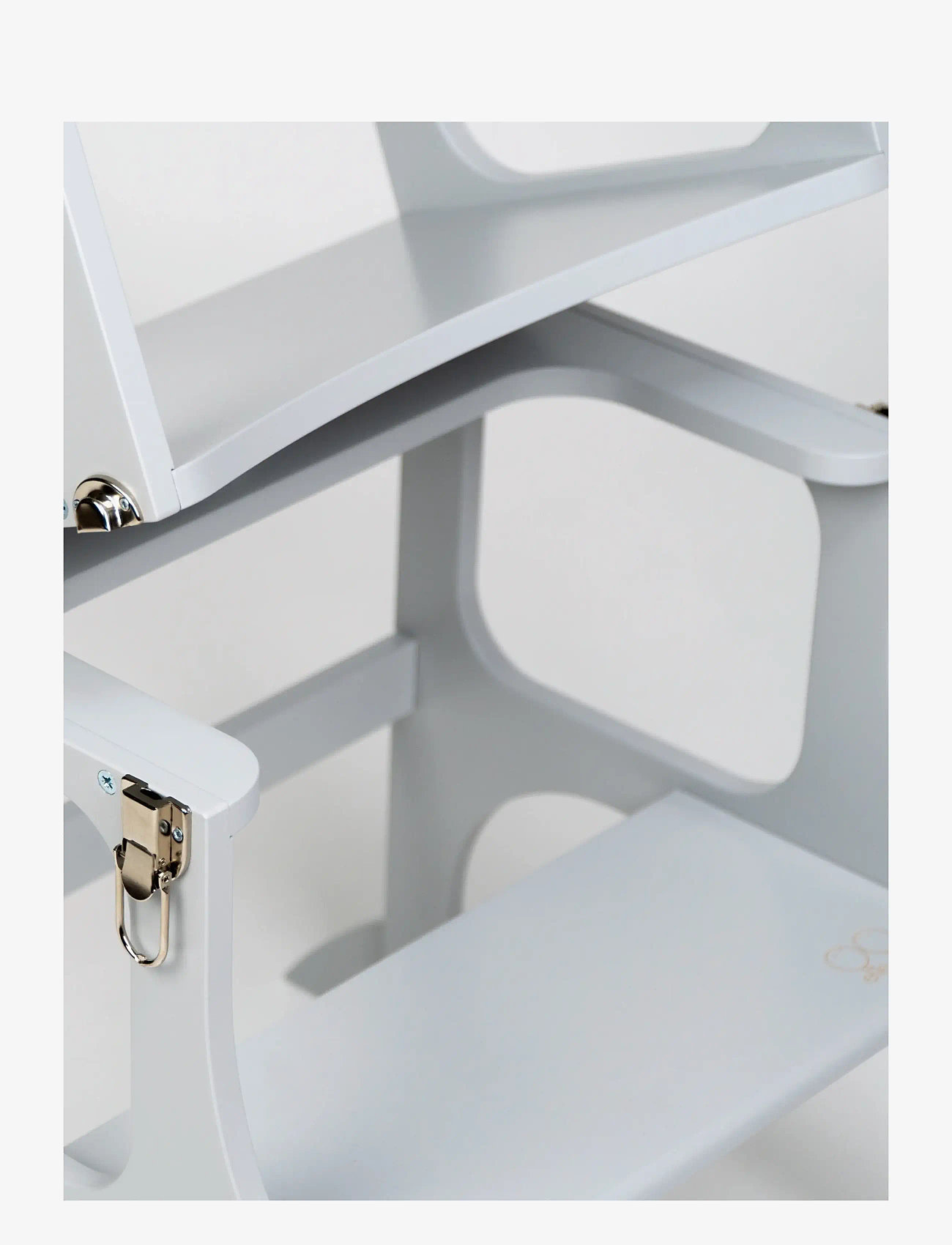 Ette Tete - Helper tower - table "Step'n'Sit" - hjälpa till pallar - grey/silver - 4