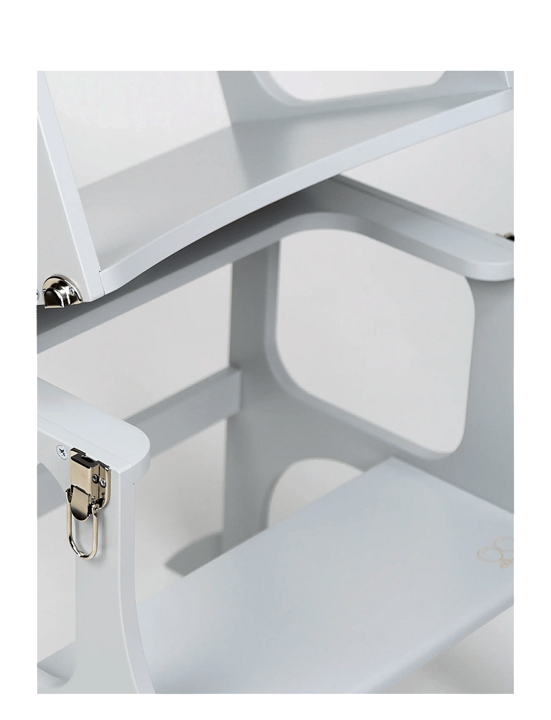 Ette Tete - Helper tower - table "Step'n'Sit" - hjälpa till pallar - grey/silver - 4