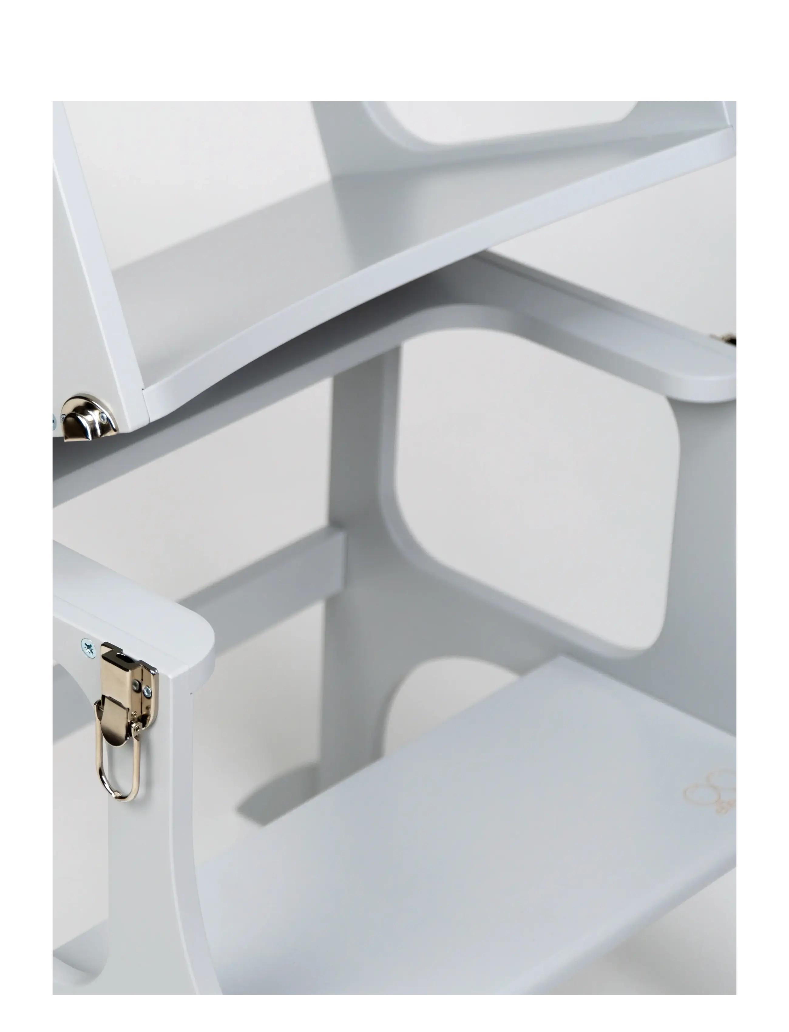Ette Tete - STEP'n'SIT® Helper Tower - Table - læringsstårn - grey/silver - 4