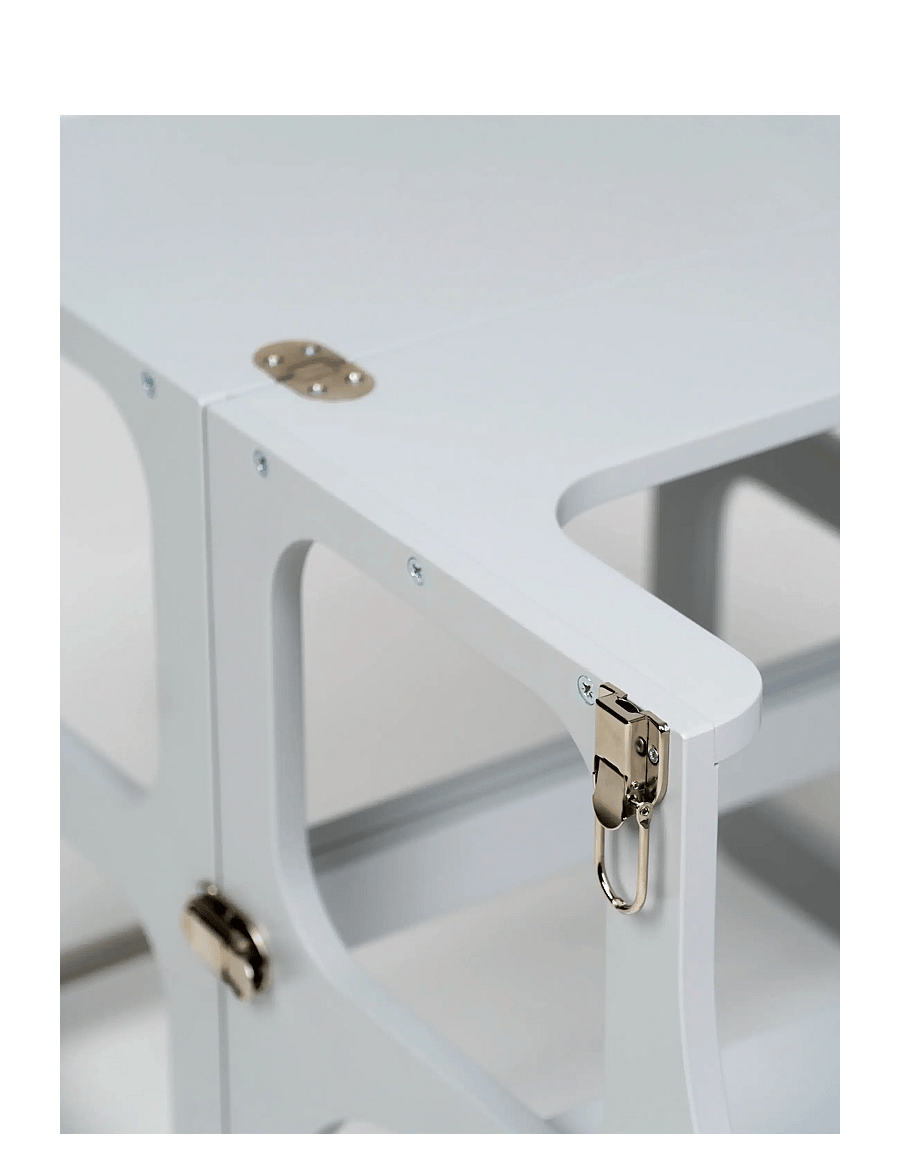 Ette Tete - STEP'n'SIT® Helper Tower - Table - læringsstårn - grey/silver - 5