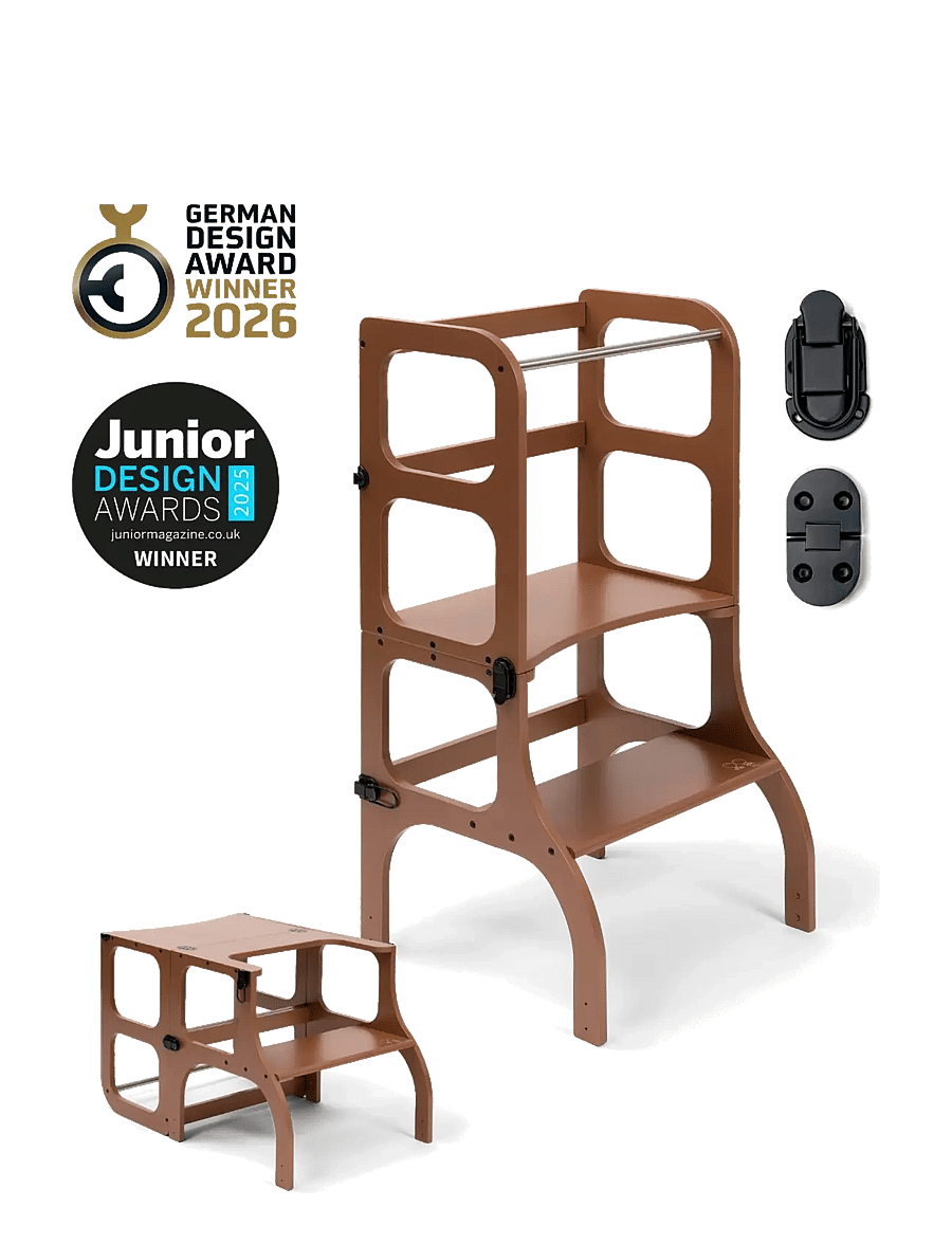 Ette Tete - STEP'n'SIT® Helper Tower - Table - leertoren - mocha - 1