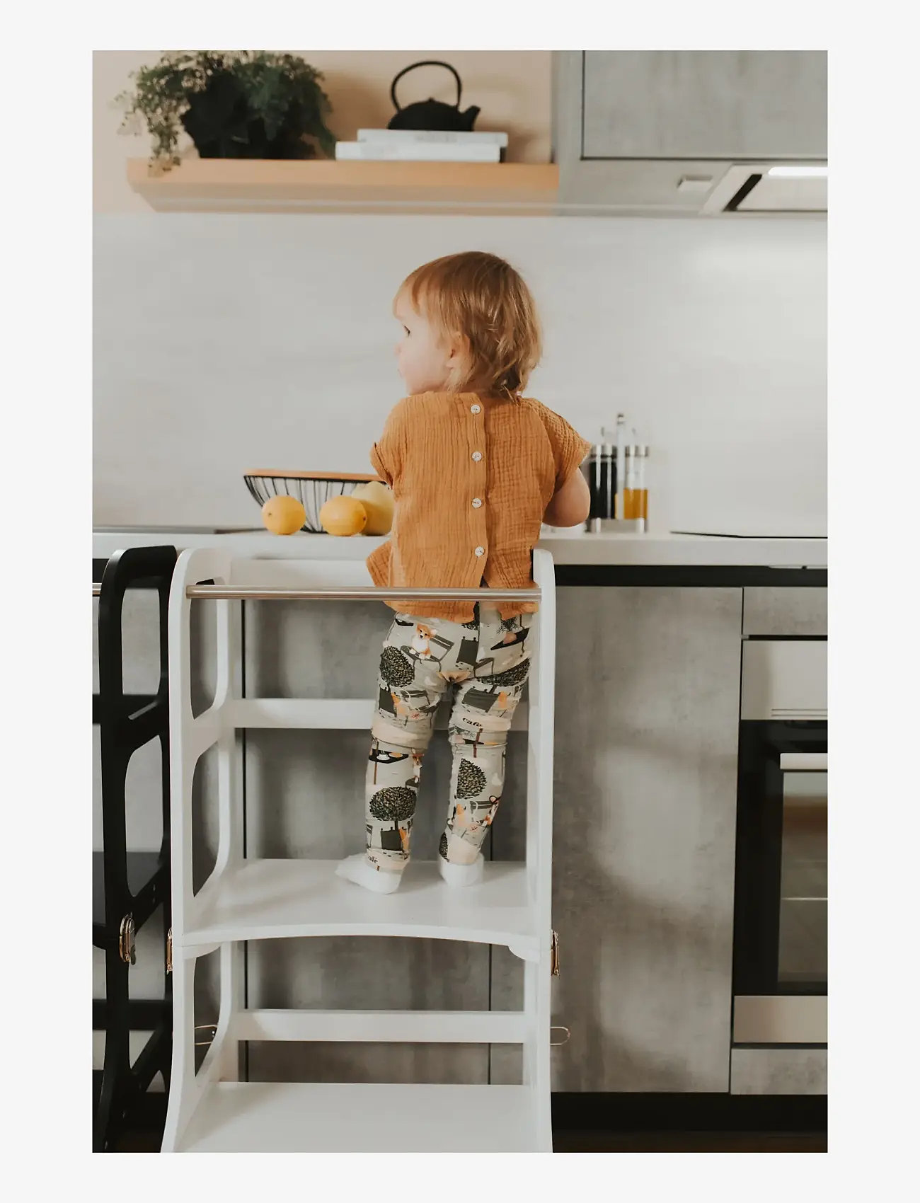 Ette Tete - Helper tower - table "Step'n'Sit" - lernturm - white/silver - 1