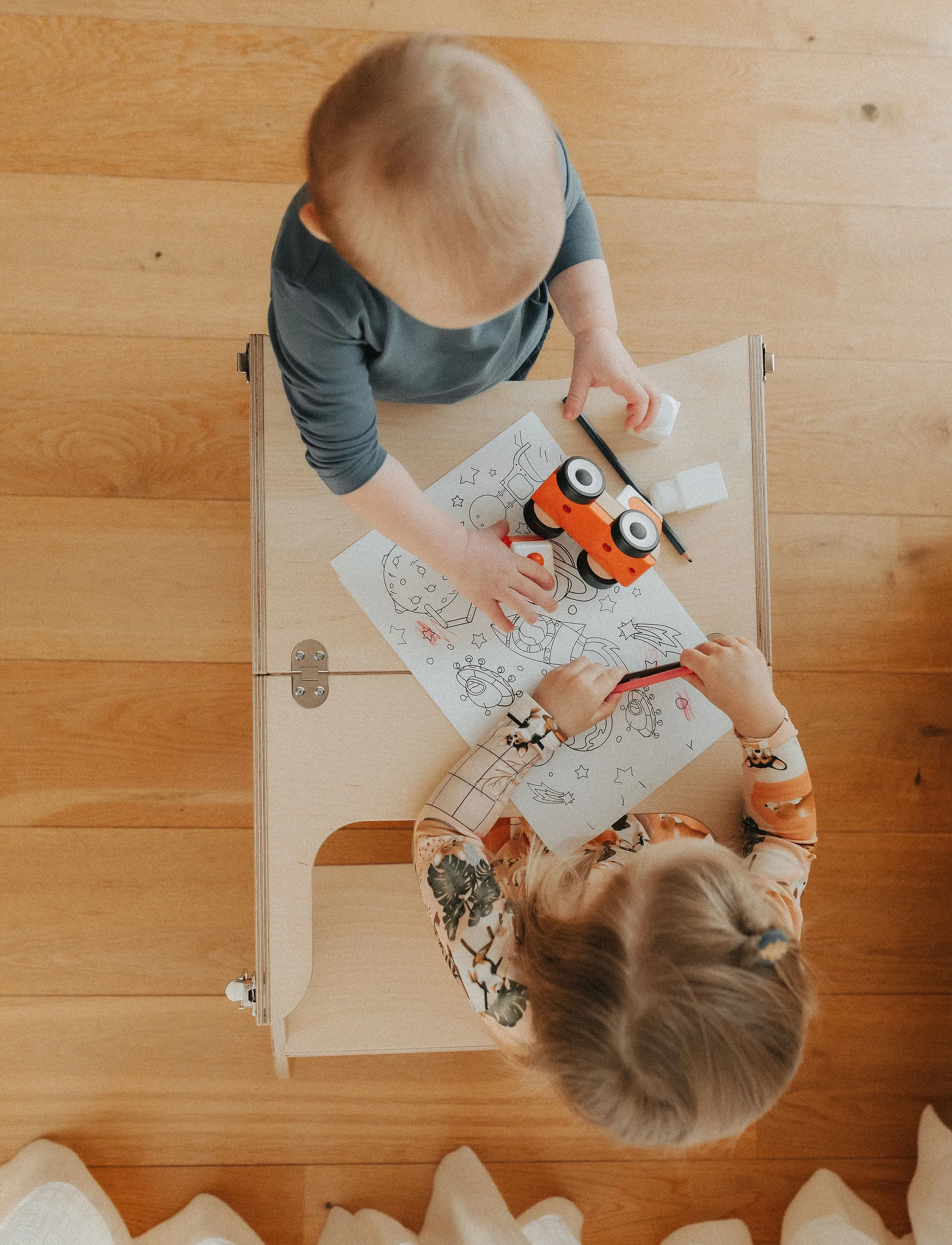 Ette Tete - STEP'n'SIT® Helper Tower - Table - learning tower - wooden/silver - 3