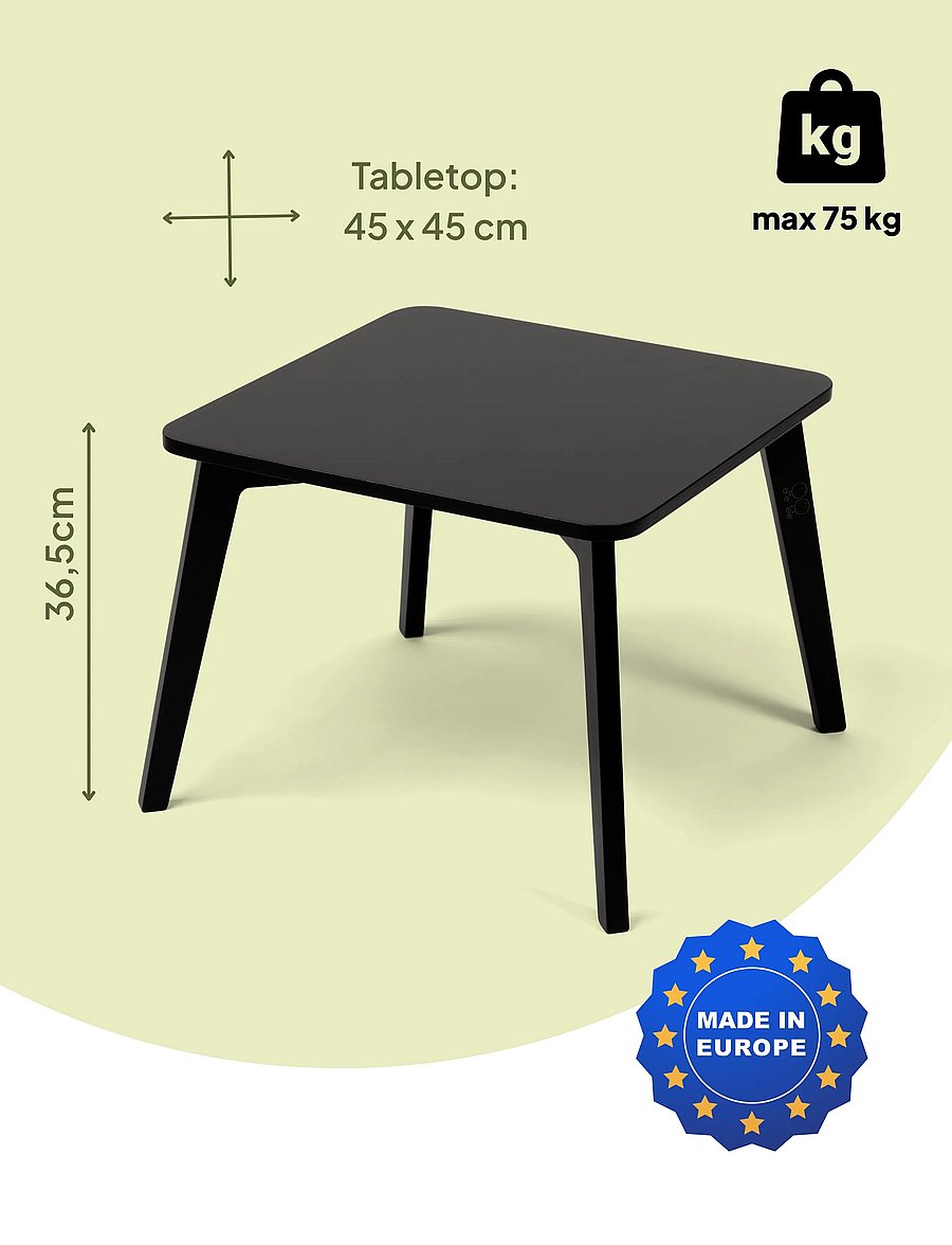 Ette Tete - Tulla Dual-height table - bord - black - 3