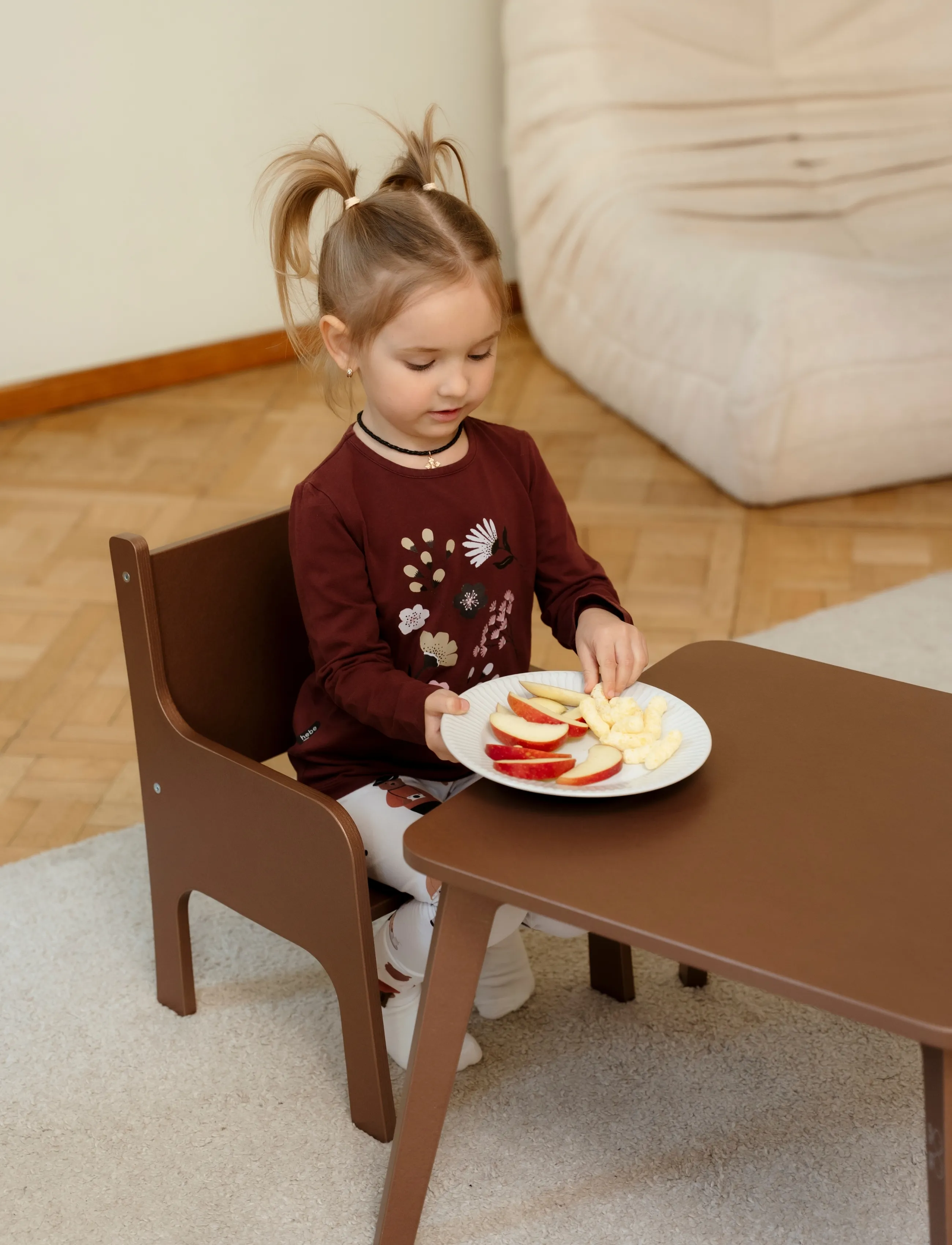 Ette Tete - Tulla Dual-height table - tische - mocha - 2