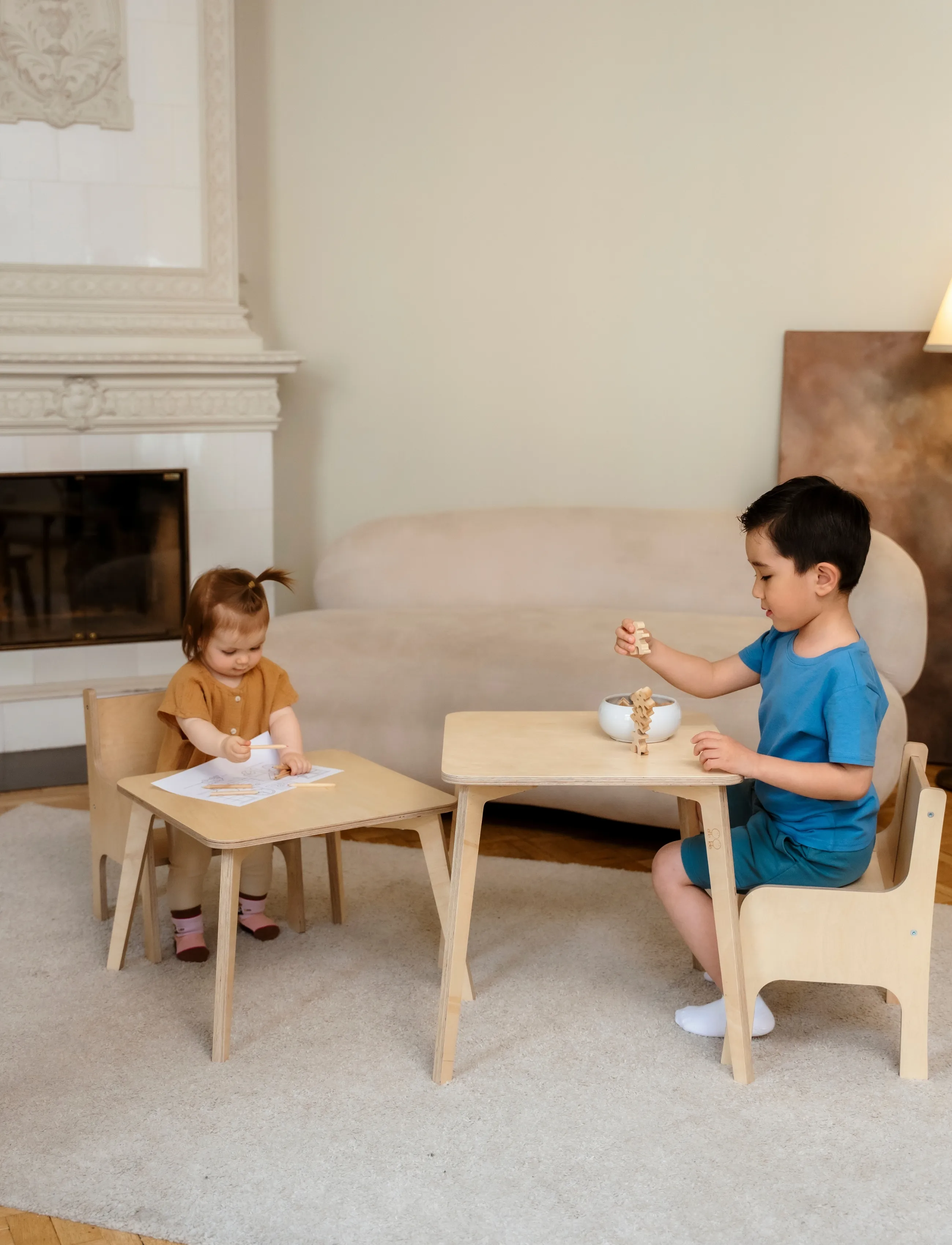 Ette Tete - Tulla Dual-height table - lauad - wooden - 0