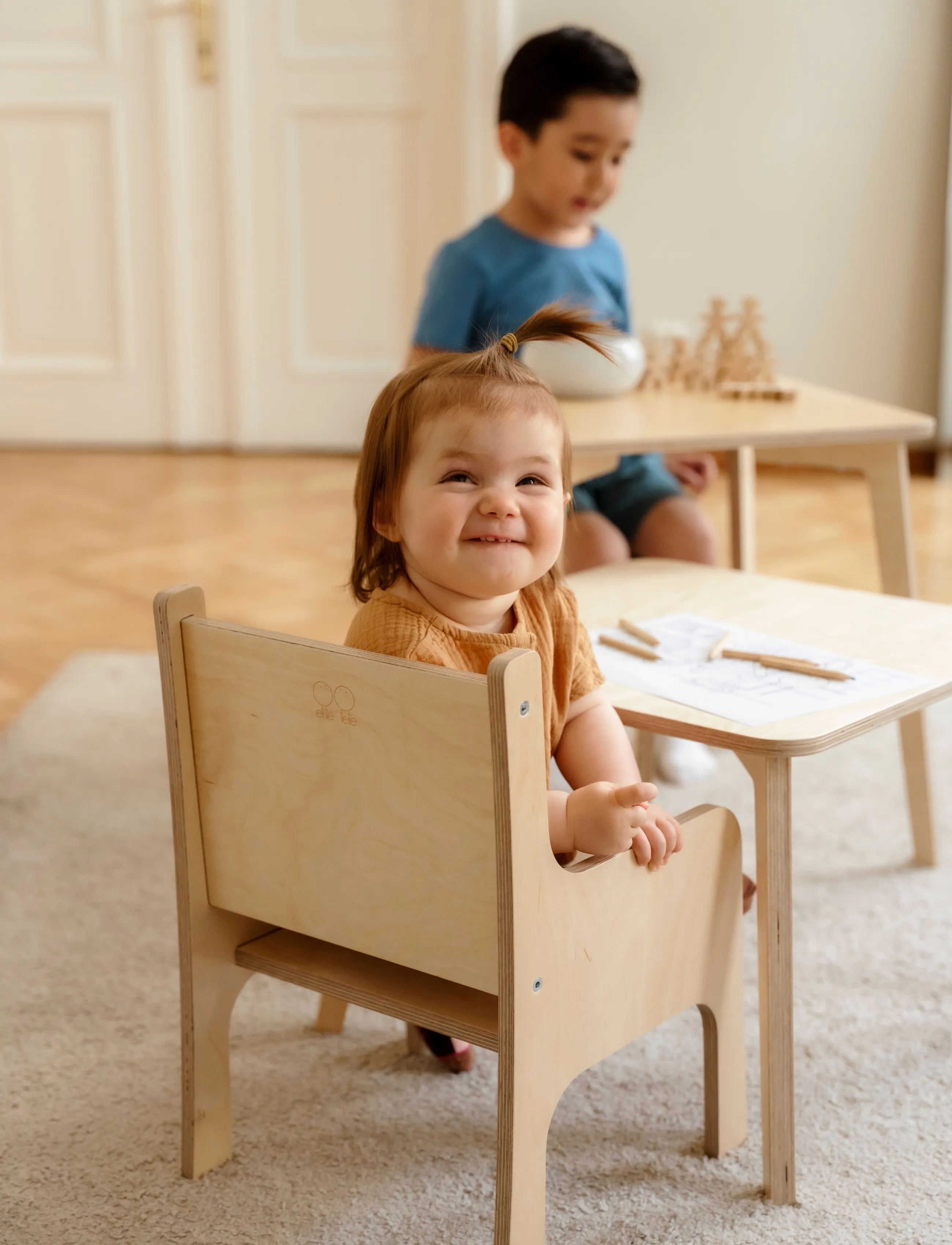 Ette Tete - Tulla Dual-height table - lauad - wooden - 2