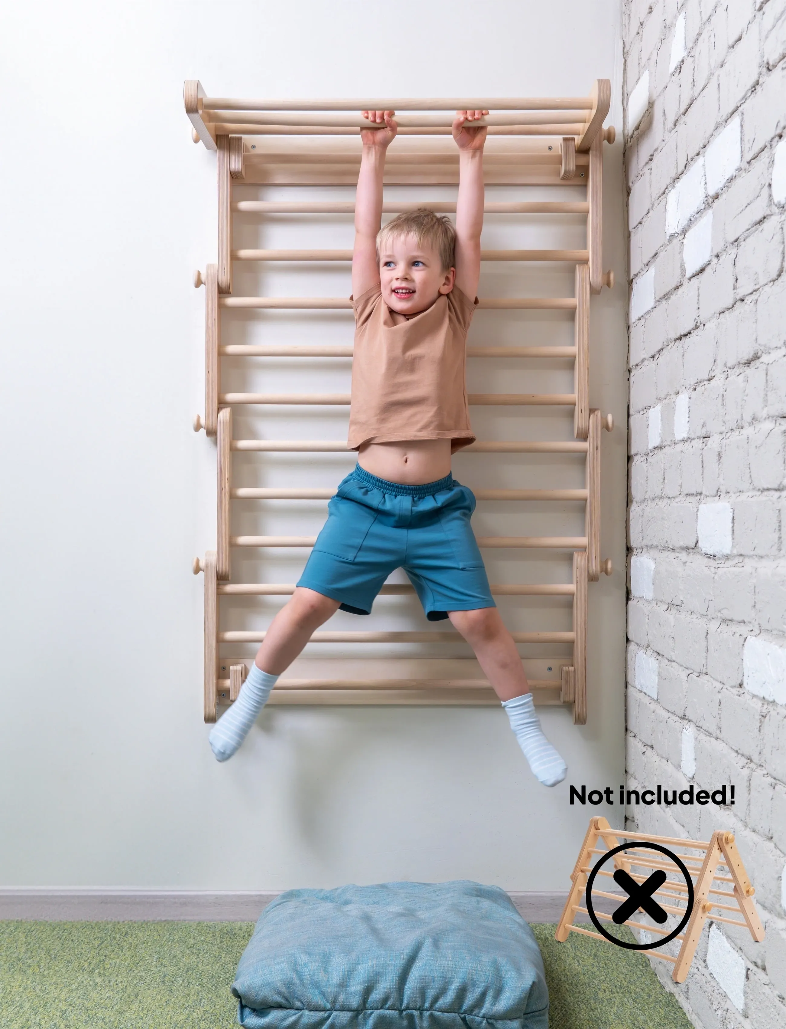 Ette Tete Frame-To-Wall Kit For Ette Tete Climbing Frames, One Size, Beige, Outdoor Legetøj > Outdoor Games & Sport, Børn