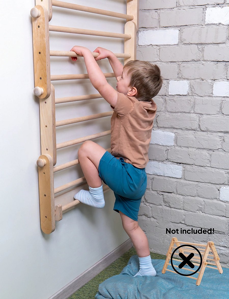 Ette Tete - Frame-to-Wall Kit for Ette Tete climbing frames - möbel für die motorik - wooden - 5