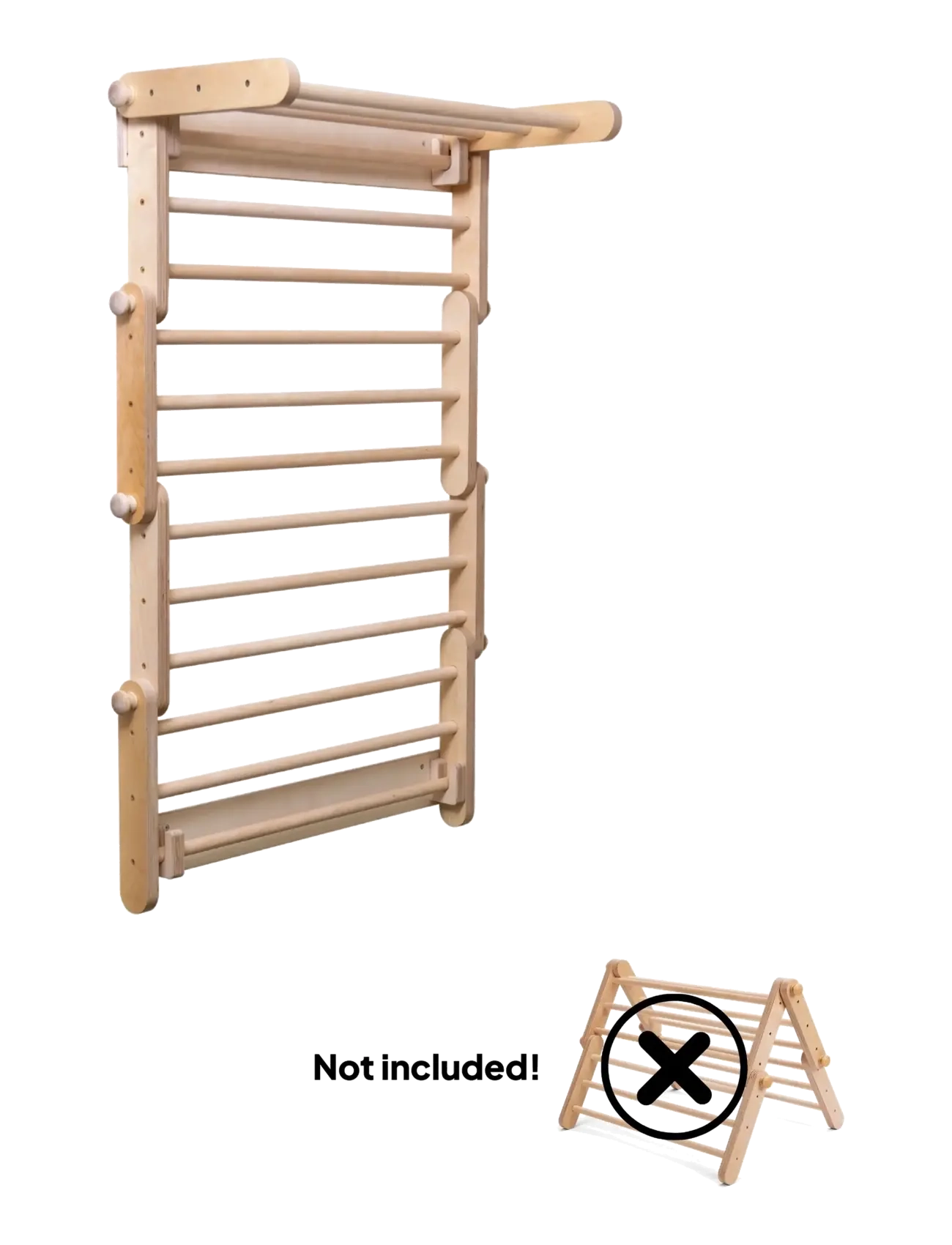 Ette Tete - Frame-to-Wall Kit for Ette Tete climbing frames - möbel für die motorik - wooden - 3