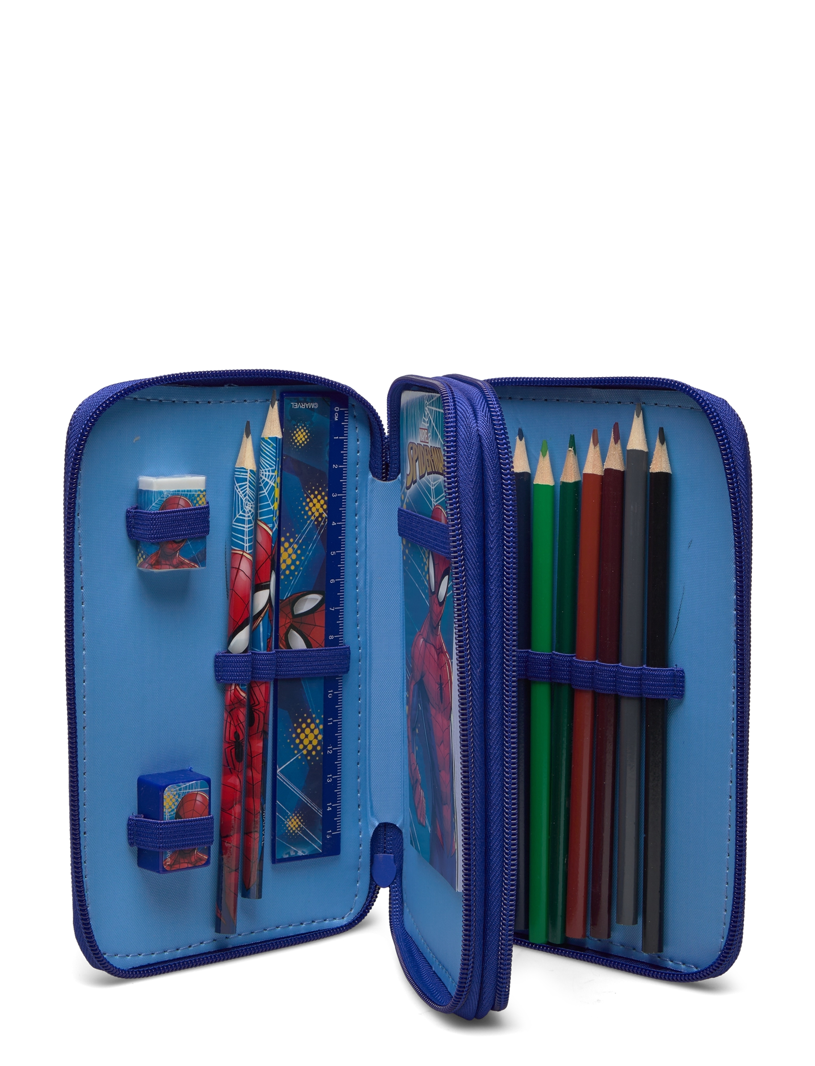 Euromic - SPIDERMAN, filled double pencil case - blue - 3
