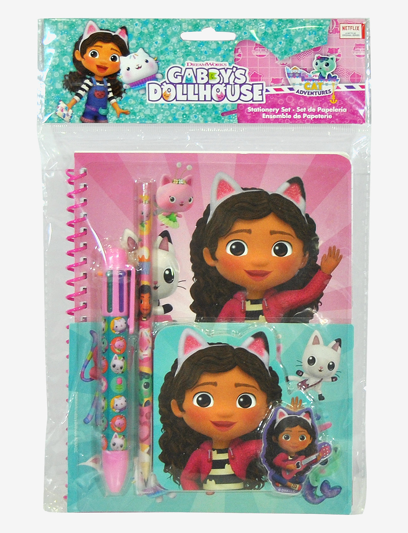 Gabby's Dollhouse - GABBY'S DOLLHOUSE, Writing Set with multi-col. Pen - multi coloured - 0