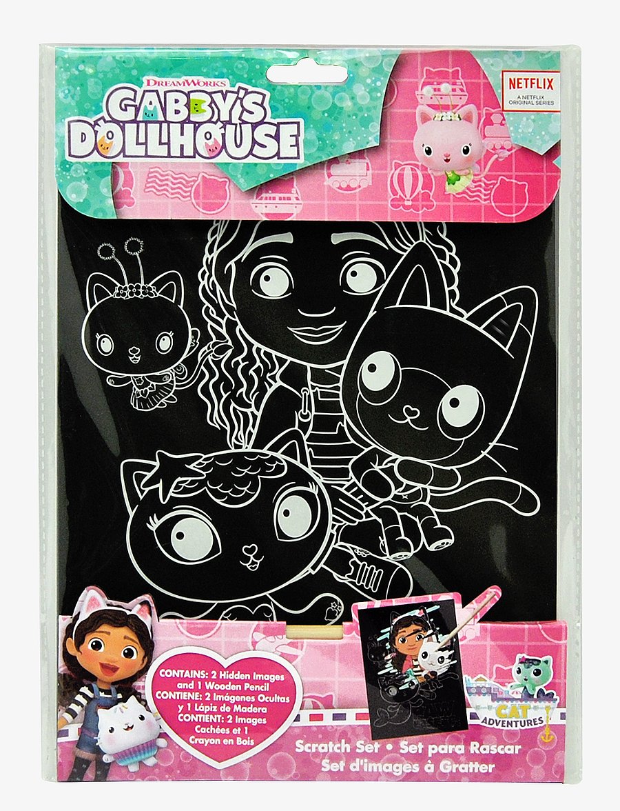 Euromic - GABBY'S DOLLHOUSE, Scratch set with woodpencil - multi coloured - 0