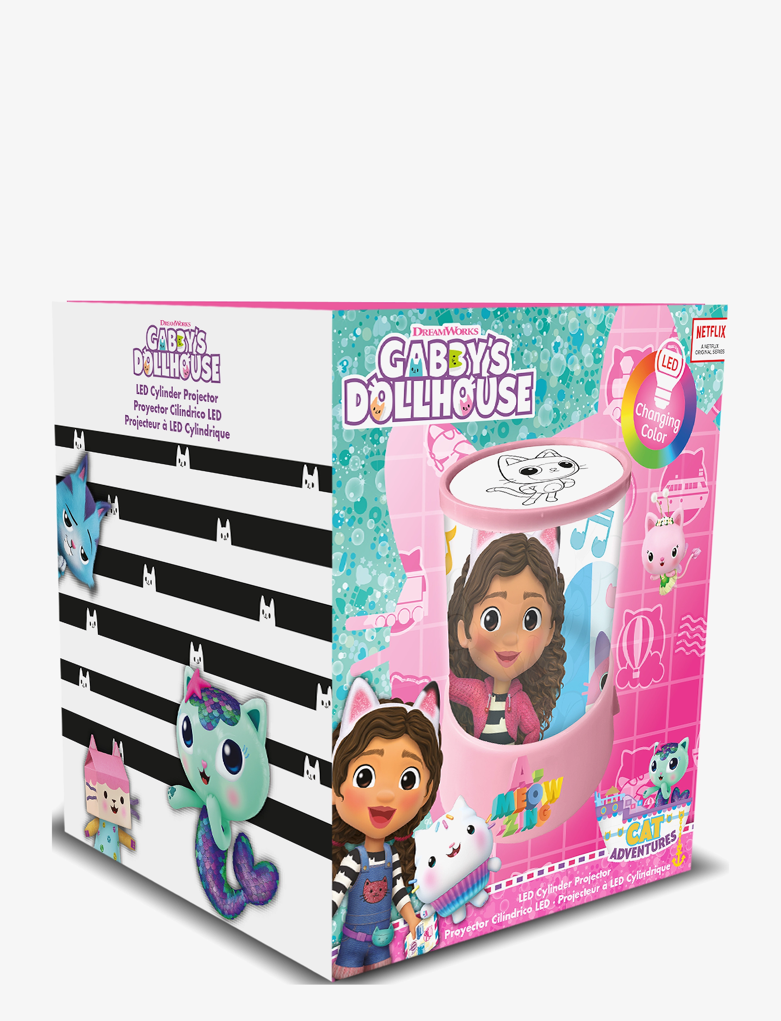 Gabby's Dollhouse Gabby's Dollhouse, Projektorlampe, One Size, Multi/patterned, Belysning > Bordlamper, Børn