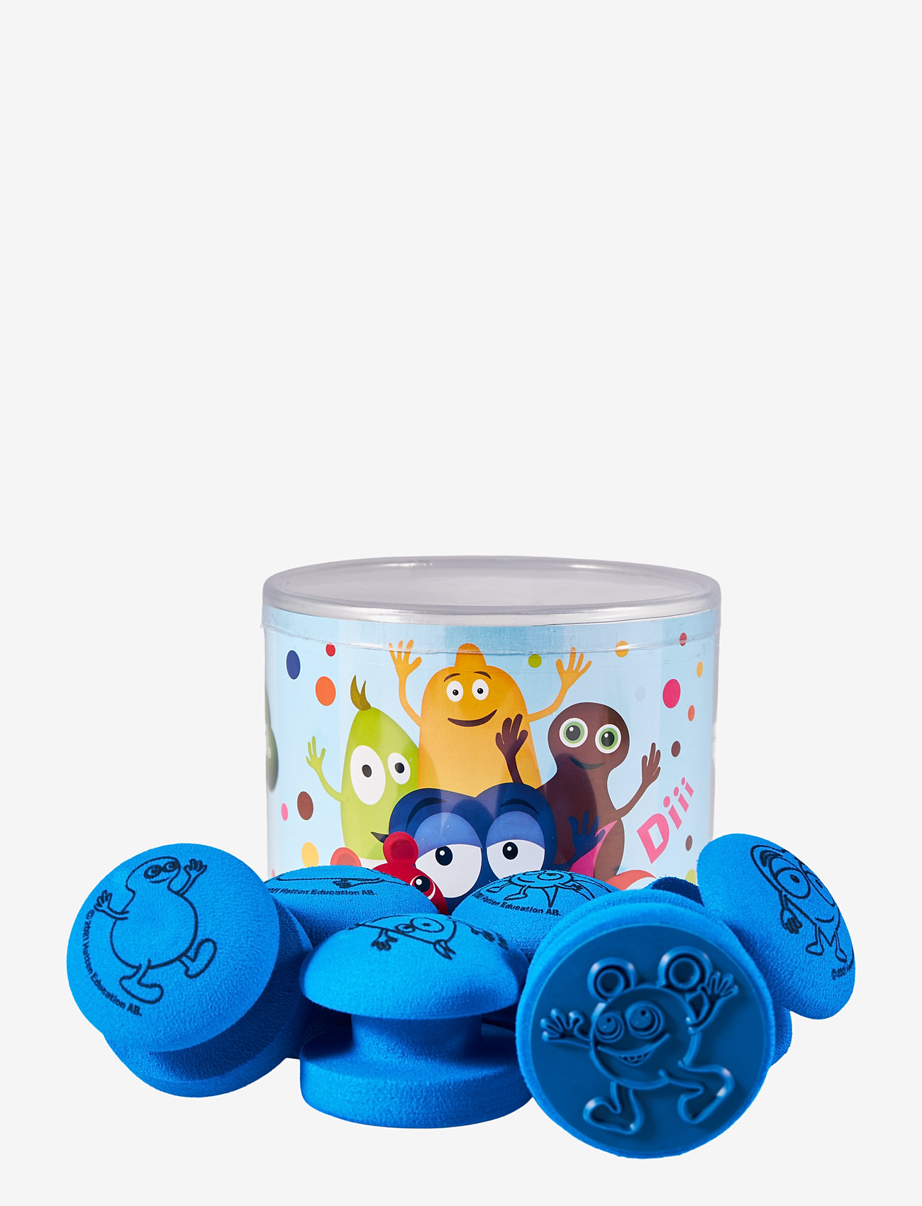 Euromic - BABBLARNA, Stamp set with 6 stamps & ink pad - blue - 0