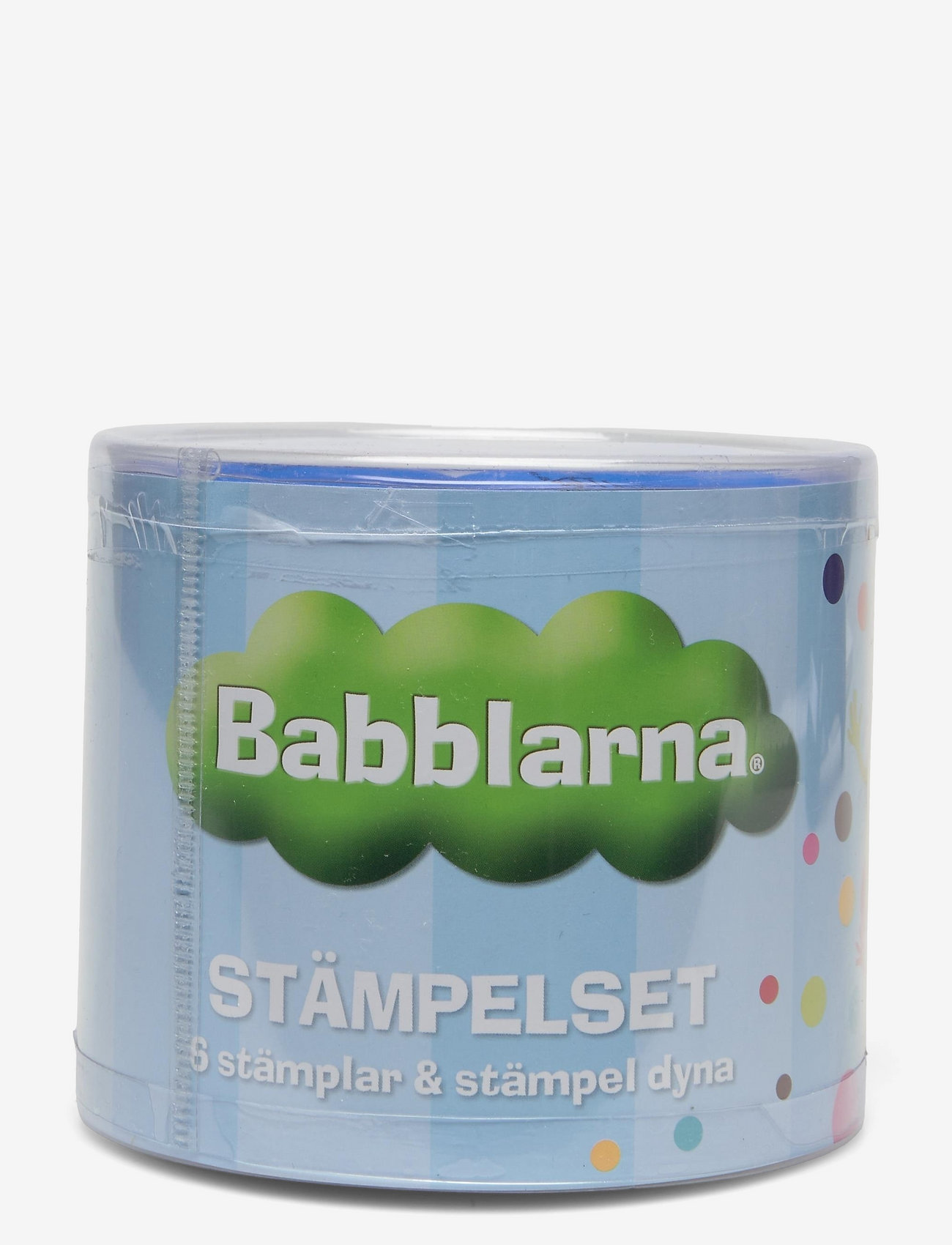 Euromic - BABBLARNA, Stamp set with 6 stamps & ink pad - blue - 1