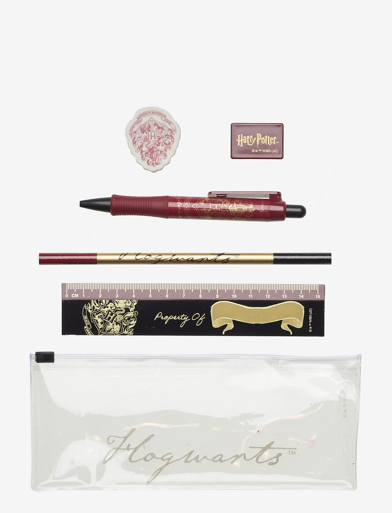 Euromic - HARRY POTTER, stationery pouch, filled - white - 0
