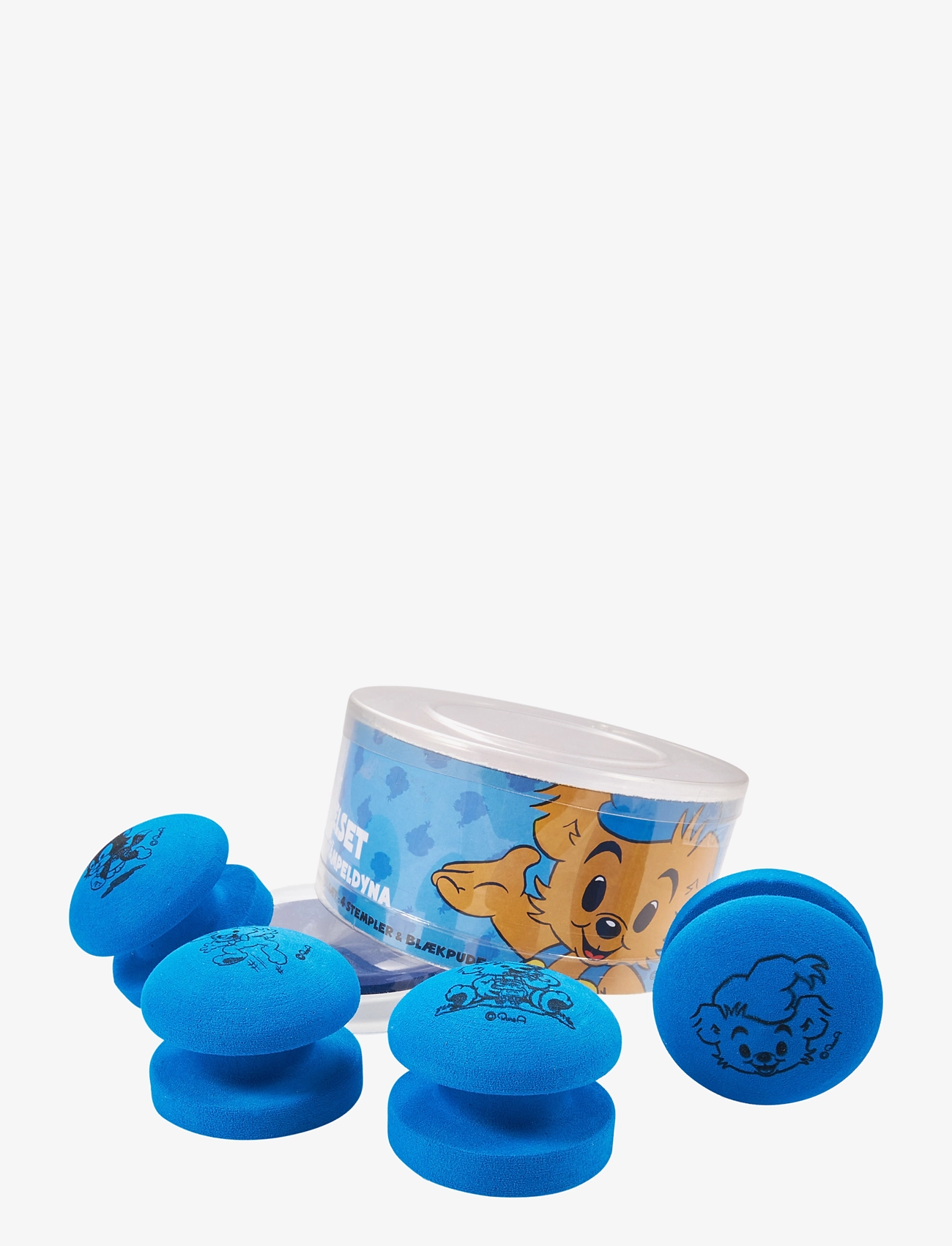 Bamse - BAMSE, Stamp set with 4 stamps & ink pad - blue - 1