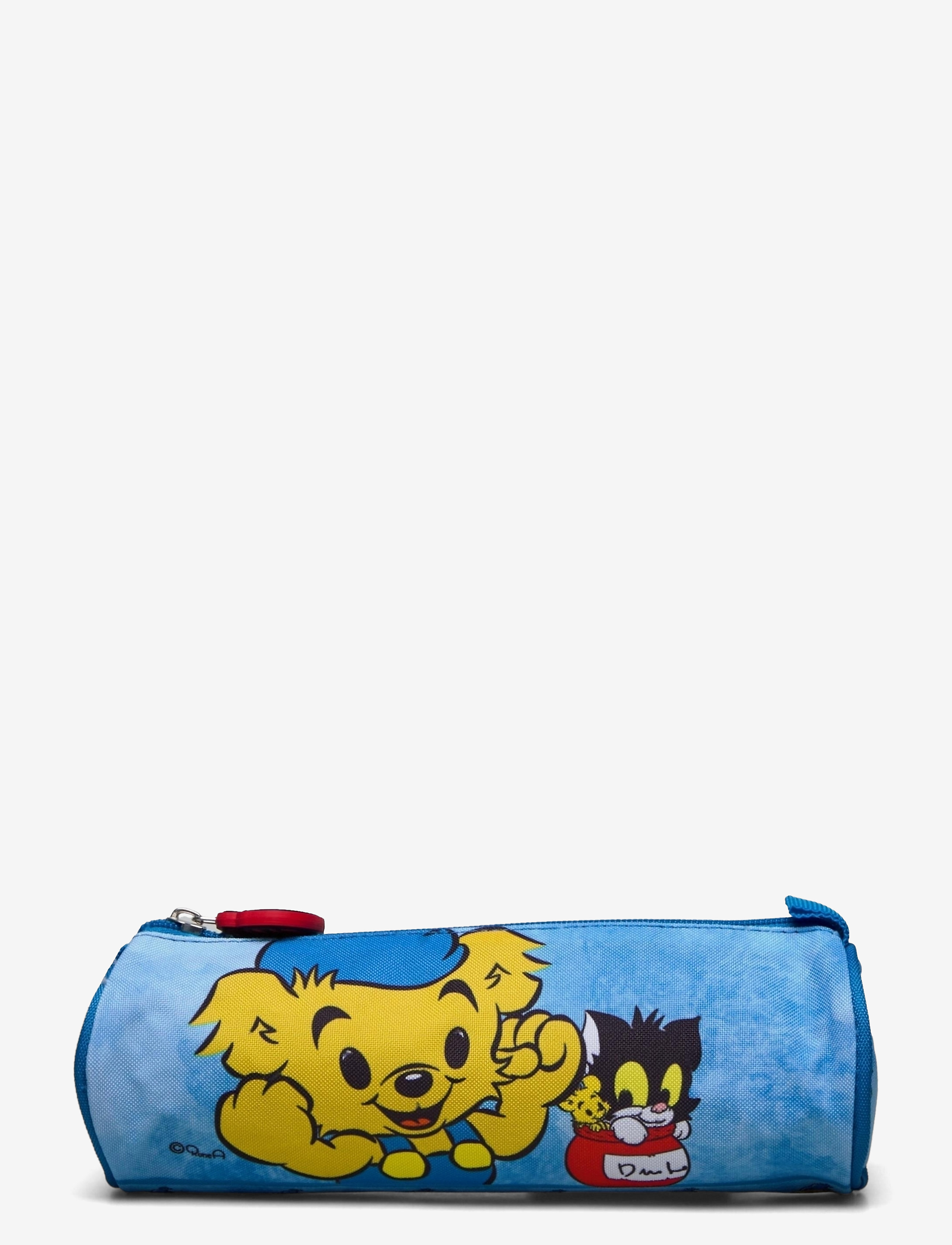 Bamse, Rund Penalhus, One Size, Bags, Blau - Pencil Cases, Kinder