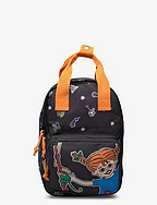 PIPPI small backpack with front pocket - BLACK