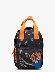 Euromic - PIPPI small backpack with front pocket - kesälöytöjä - black - 0