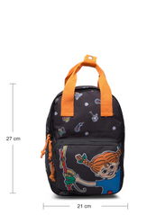 Pippi Longstocking - PIPPI small backpack with front pocket - skólatöskur - black - 4