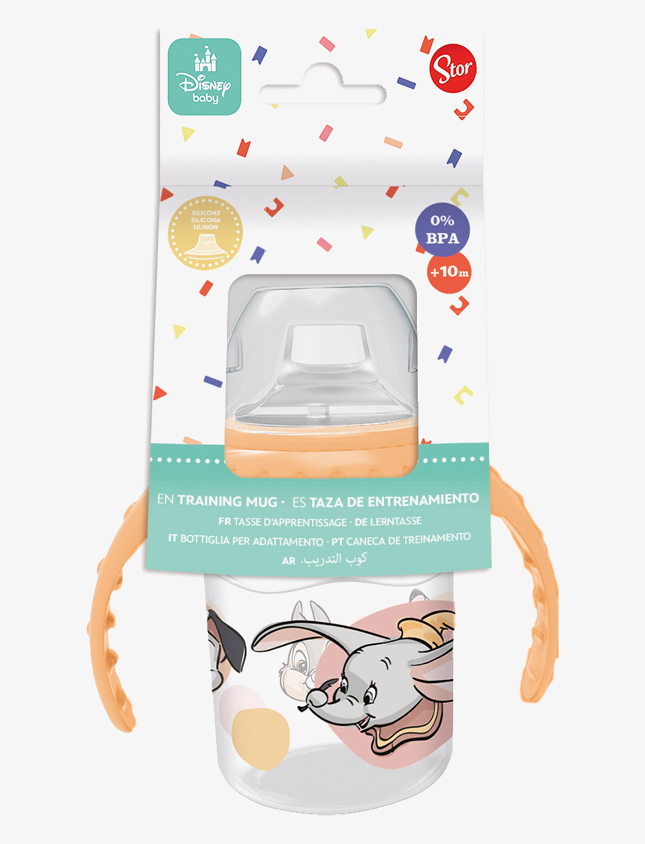 DISNEY CLASSIC, Toddler sippy træningskrus 250 ml - ORANGE