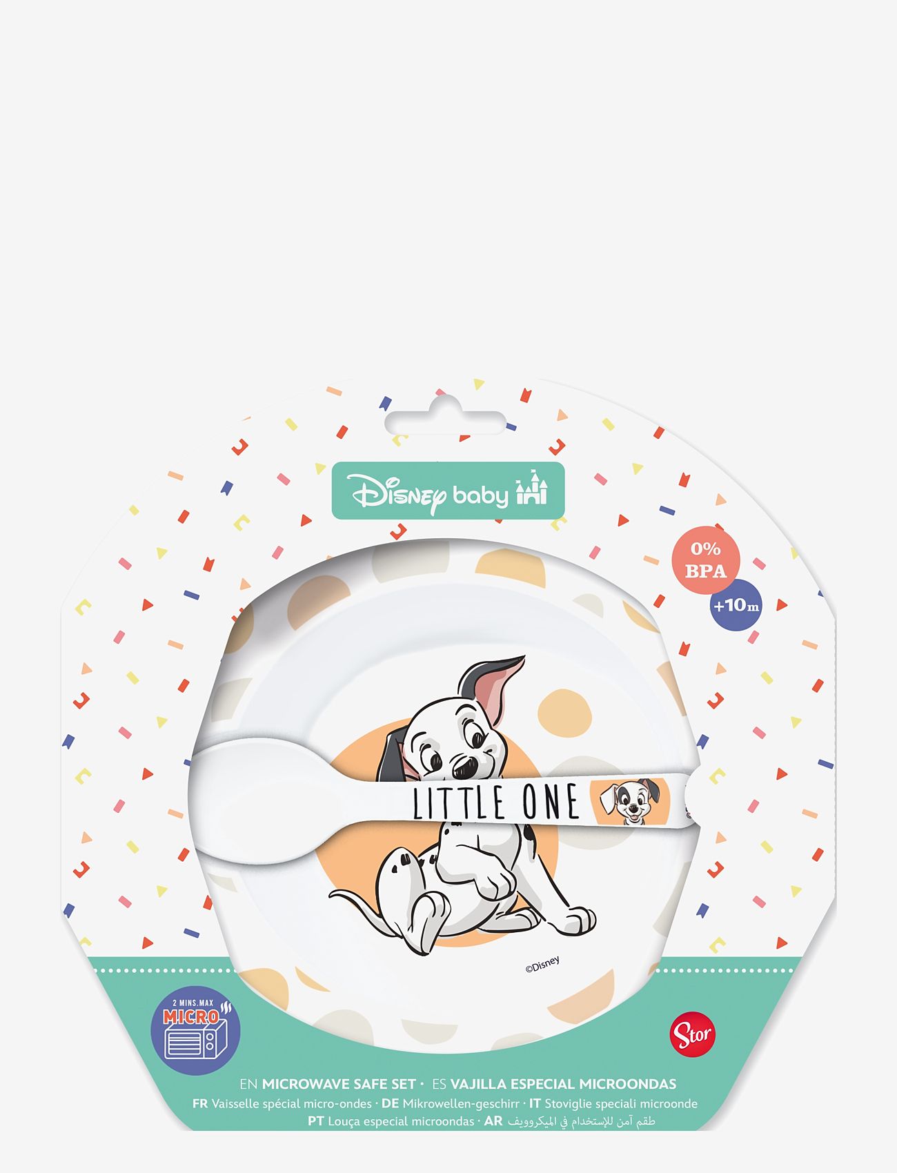 Klassikere - DISNEY KLASSIKER, Toddler 2-delt SÆT, skål + ske - serveringssæt - white - 0