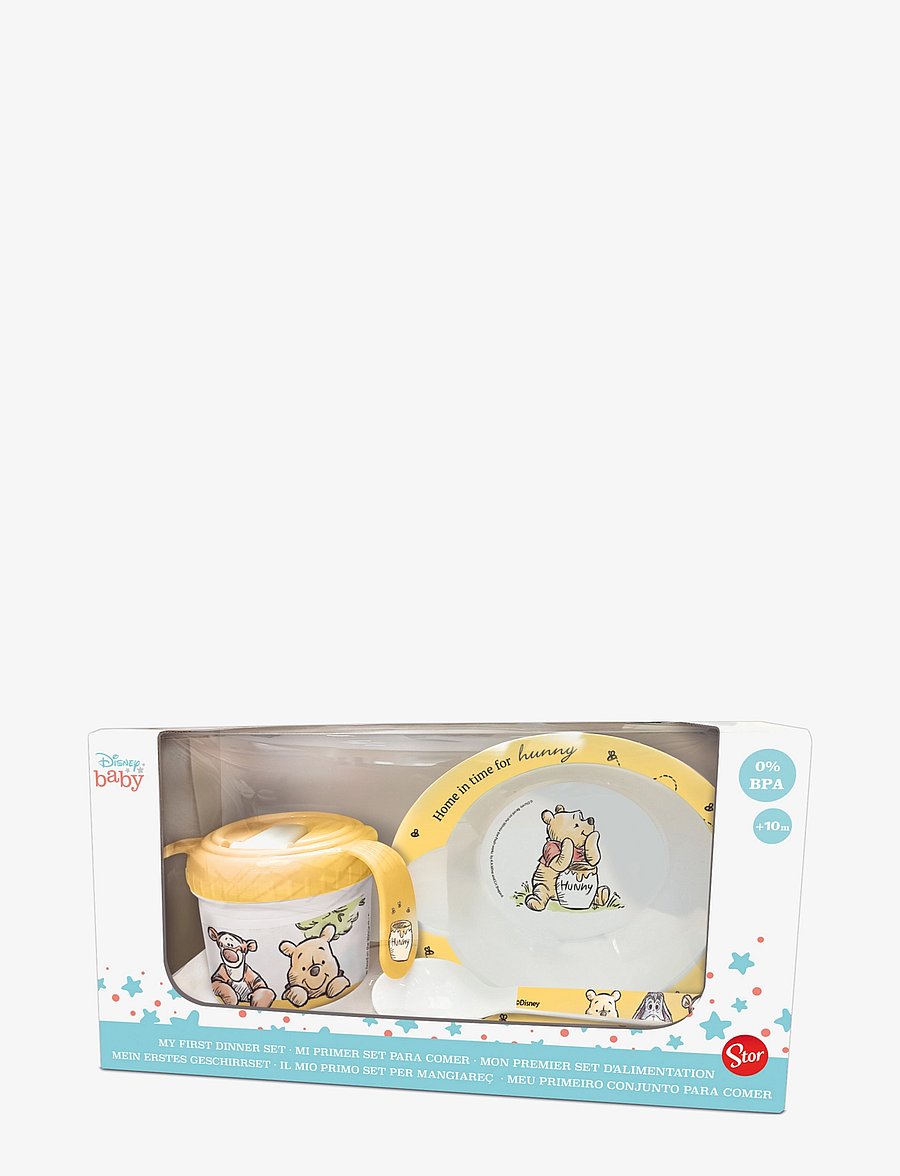 Winnie Puuh - Winnie the Pooh, 3-pc. GIFT BOX SET, mug, bowl & spoon - essgeschirr - yellow - 0