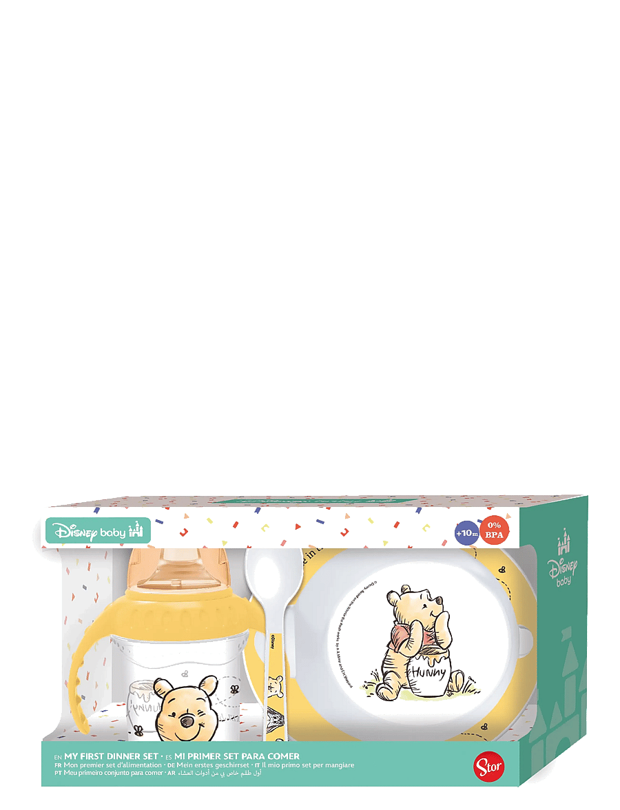 Winnie Puuh - Winnie the Pooh, 3-pc. GIFT BOX SET, mug, bowl & spoon - essgeschirr - yellow - 0