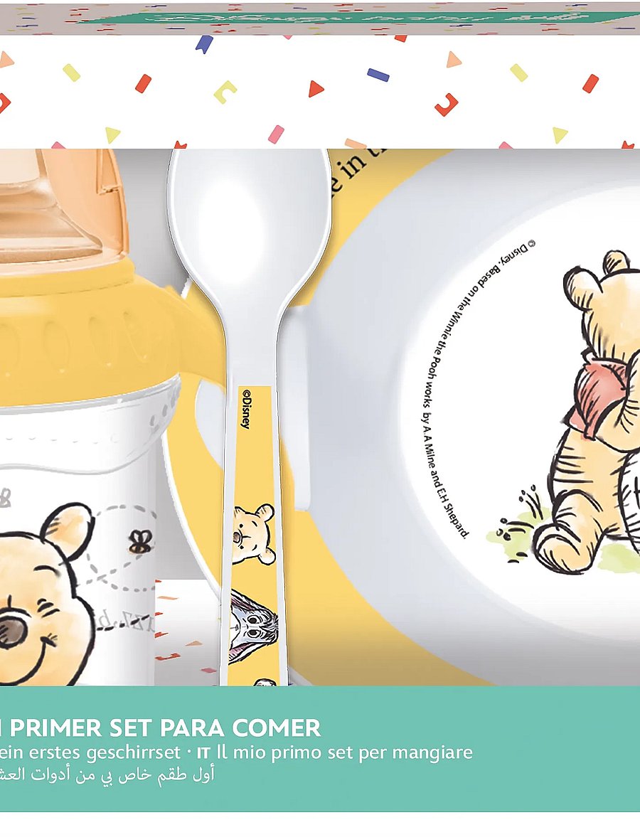 Winnie Puuh - Winnie the Pooh, 3-pc. GIFT BOX SET, mug, bowl & spoon - essgeschirr - yellow - 0