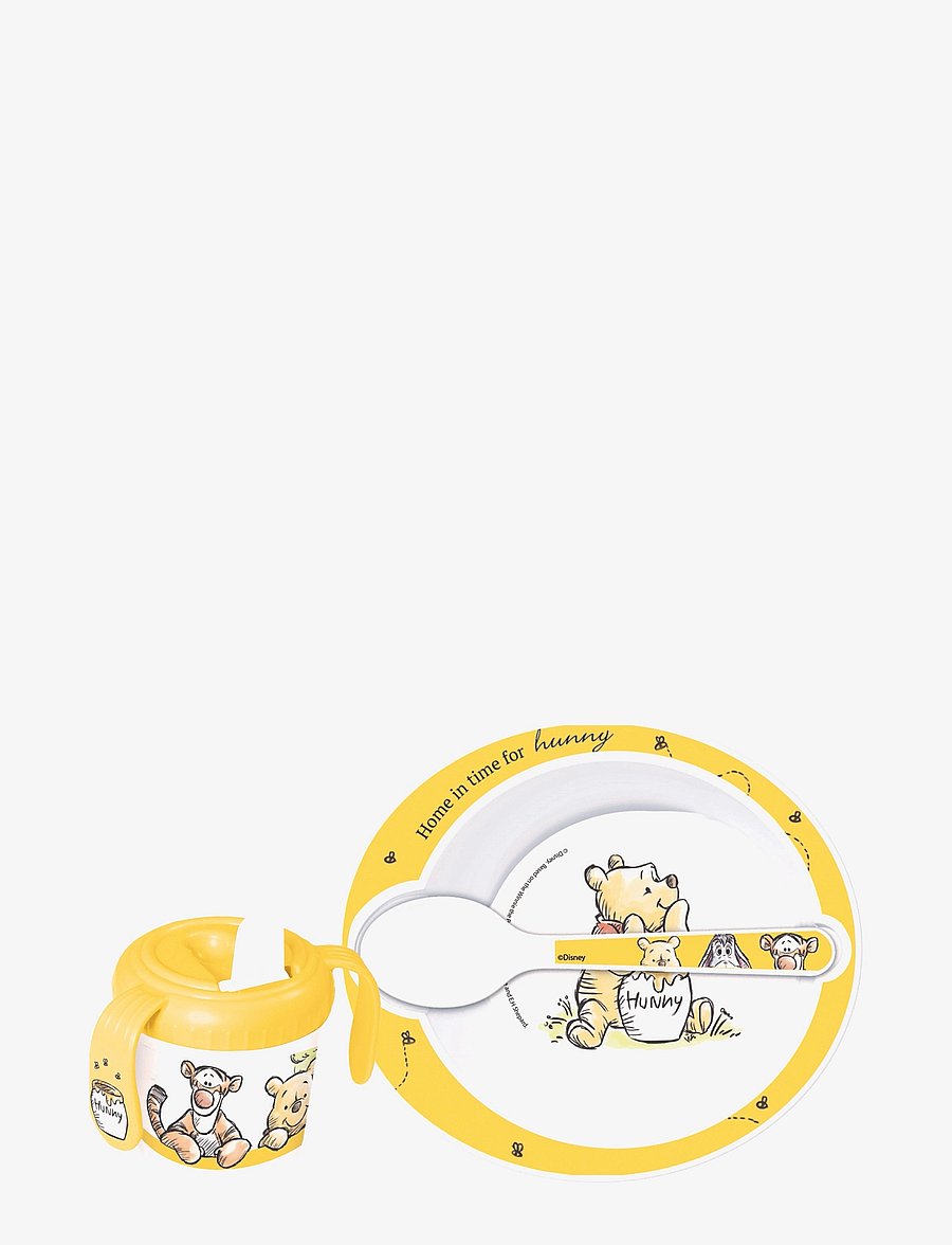 Winnie Puuh - Winnie the Pooh, 3-pc. GIFT BOX SET, mug, bowl & spoon - essgeschirr - yellow - 1