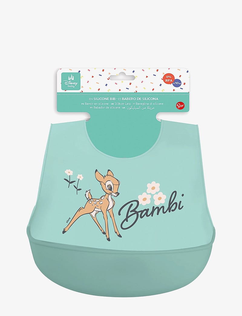 Klassika - DISNEY CLASSIC, Toddler 100% silicone Bib - varrukateta pudipõlled - green - 1