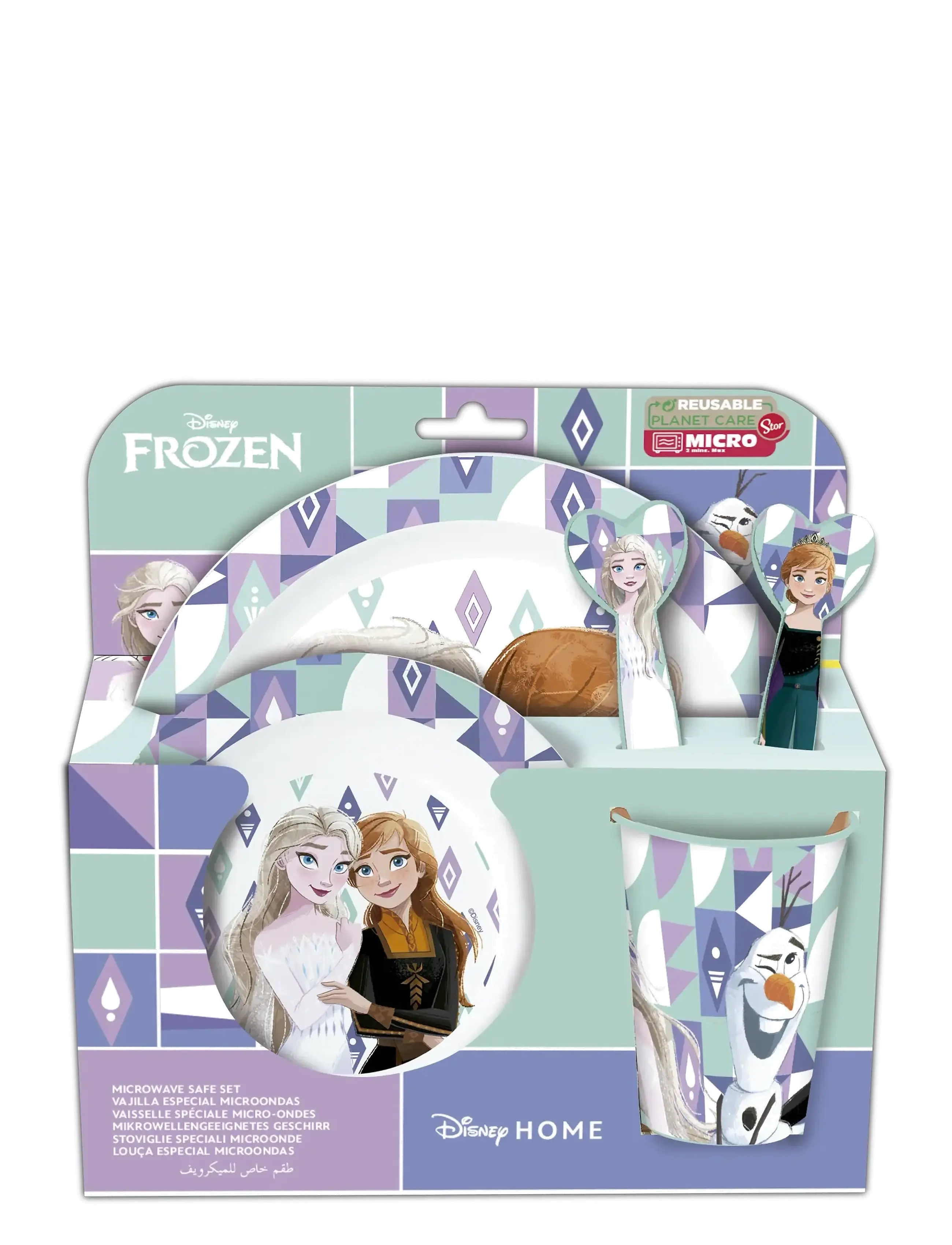 Frost Disney Frost Microovnsspisesæt 5 Dele, One Size, Multi/patterned, Måltid > Middagssæt, Børn