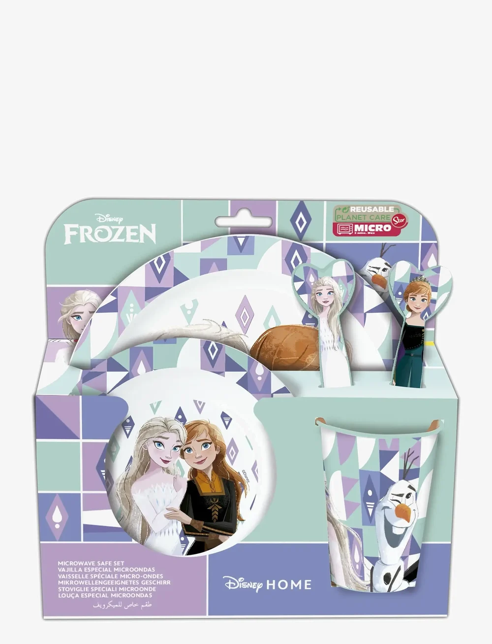 Die Eiskönigin - FROZEN 5-pcs. kids microwavable set - essgeschirr - multi - 0