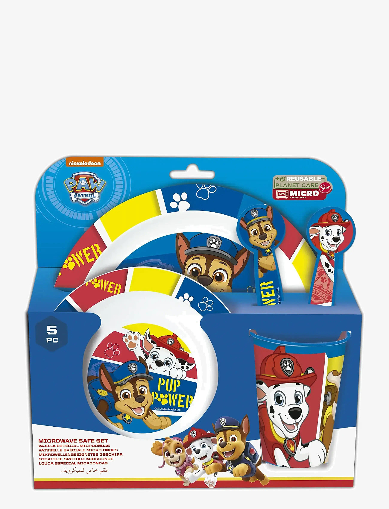 Paw Patrol - PAW PATROL 5-pcs. kids microwavable set - essgeschirr - blue - 0