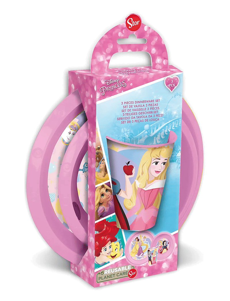 Princesses - DISNEY PRINCESS 3-pcs. easy SET in gift box - vaisselle - pink - 0