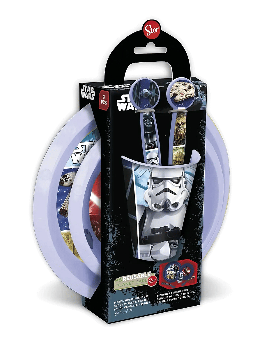 Star Wars - STAR WARS 3-pcs. easy SET in gift box plate/bowl/t - assiettes - black - 0