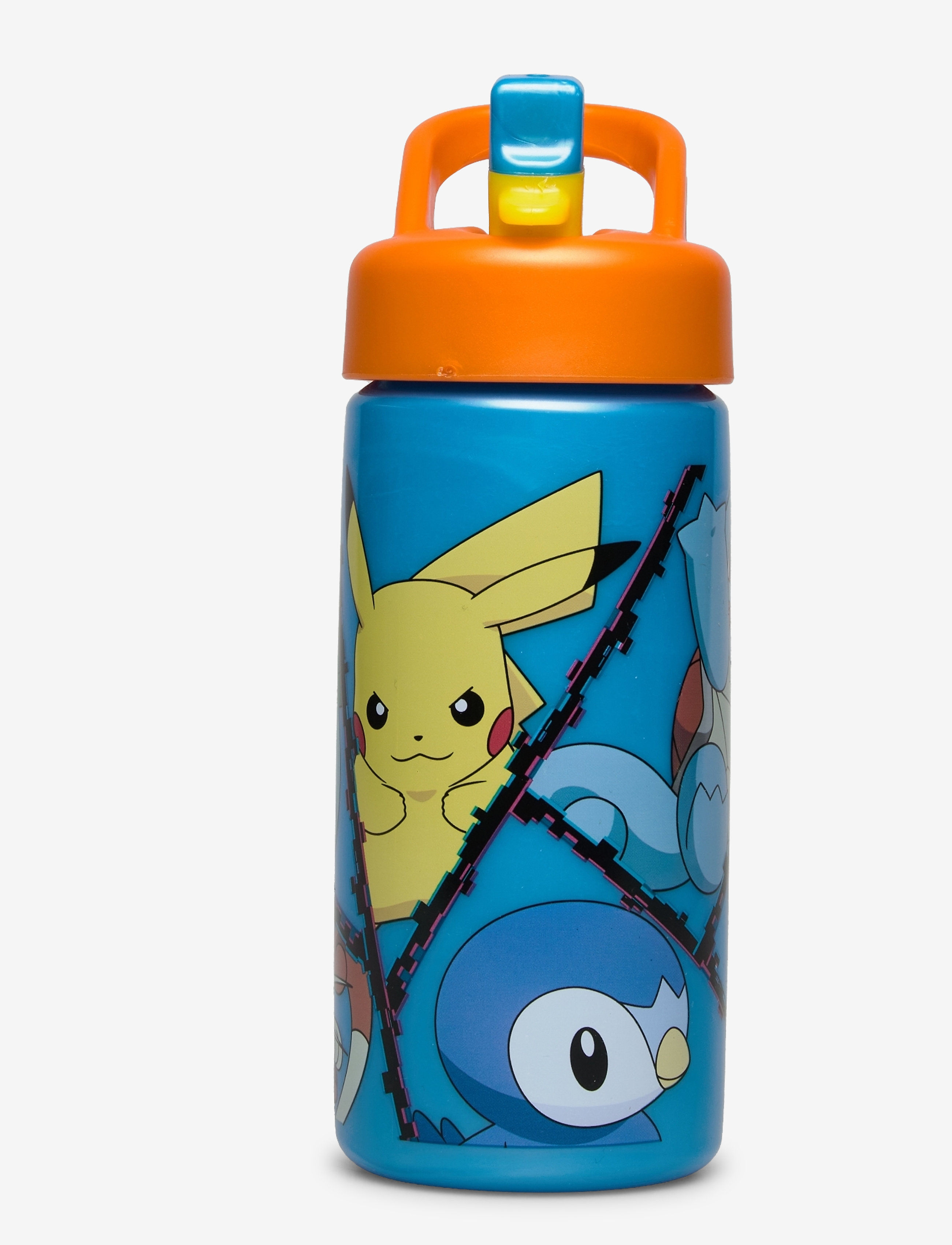 Pokemon Pokémon, Vandflaske Med Sugerør, 410 ml, Home, Blau - Meal Time, Kinder