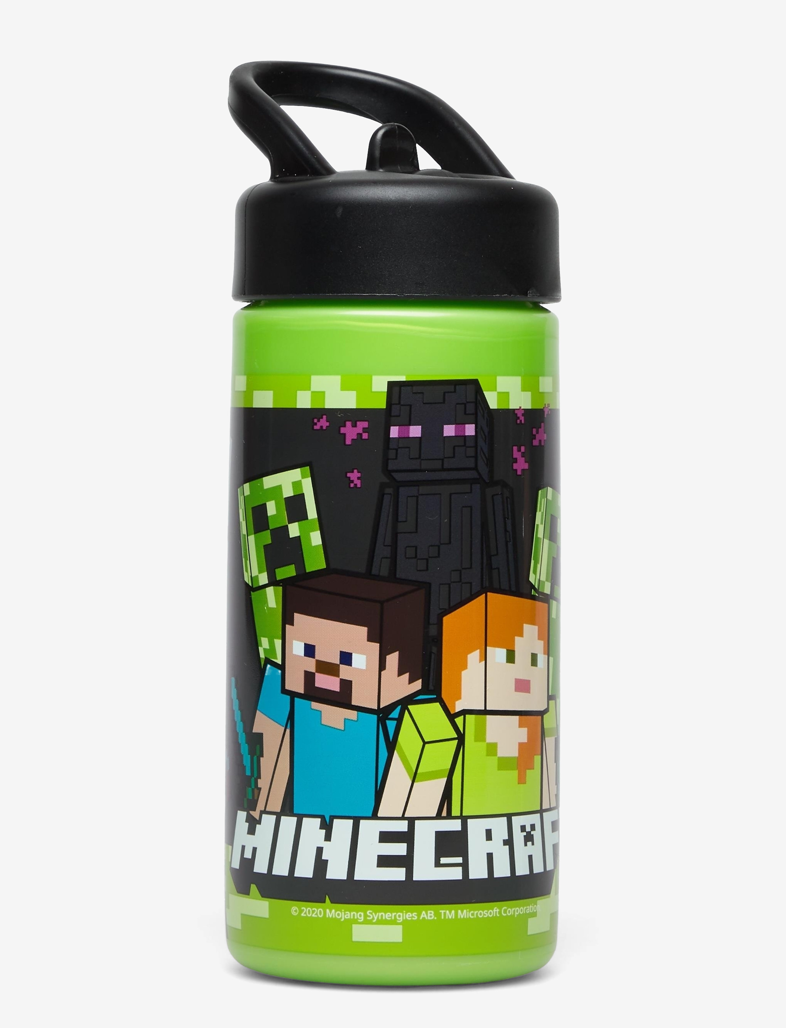 Minecraft Minecraft, Vandflaske Med Sugerør, 410 ml, Multi/patterned, Hjem > Måltidstid, Børn