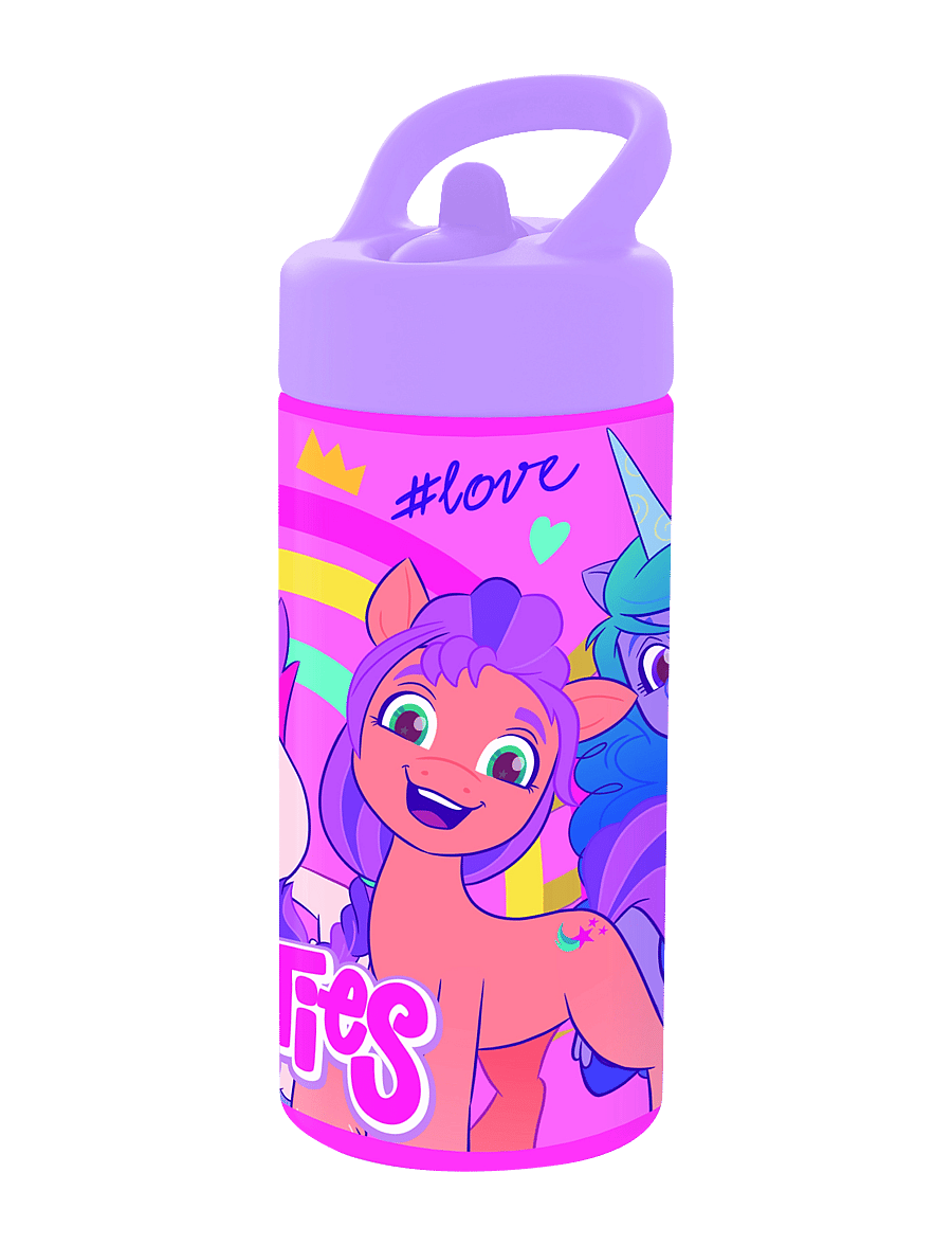 Minu väike poni - MY LITTLE PONY, Water bottle with straw - veepudelid - pink - 0