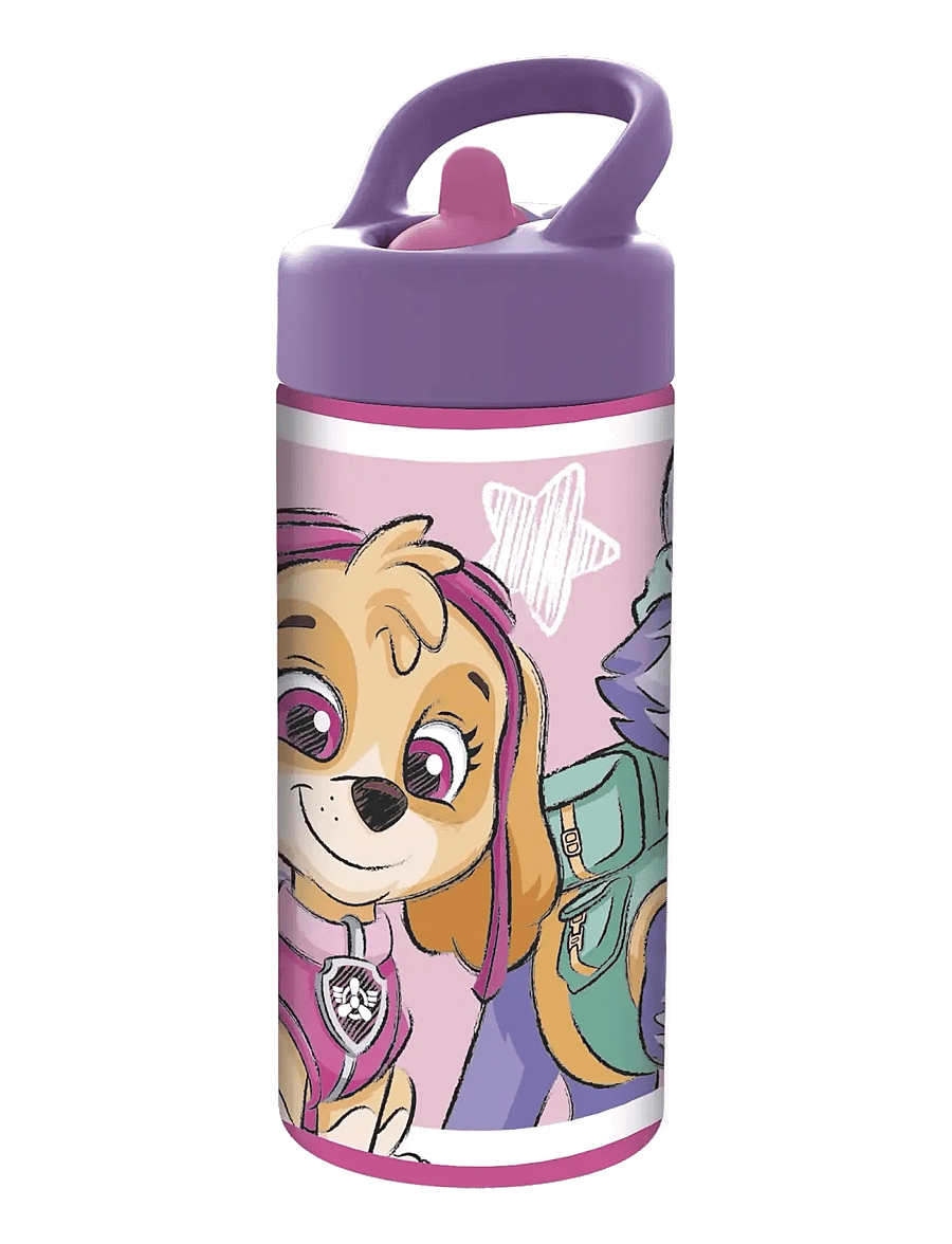 Käpapatrull - PAW GIRLS sipper water bottle, 410ml - pink - 0