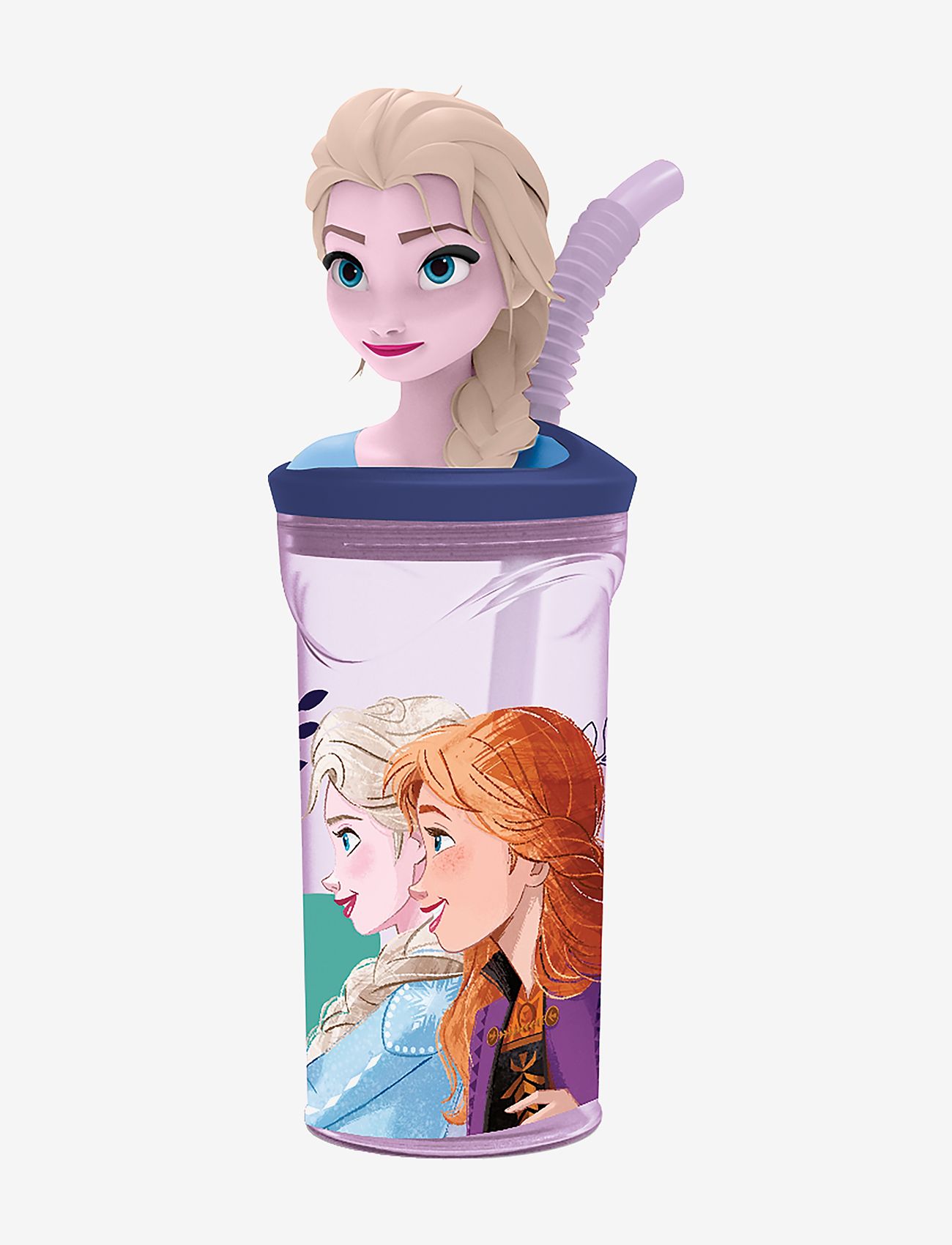 Die Eiskönigin - FROZEN II, 3D figurine tumbler bottle - wasserflaschen - purple - 0